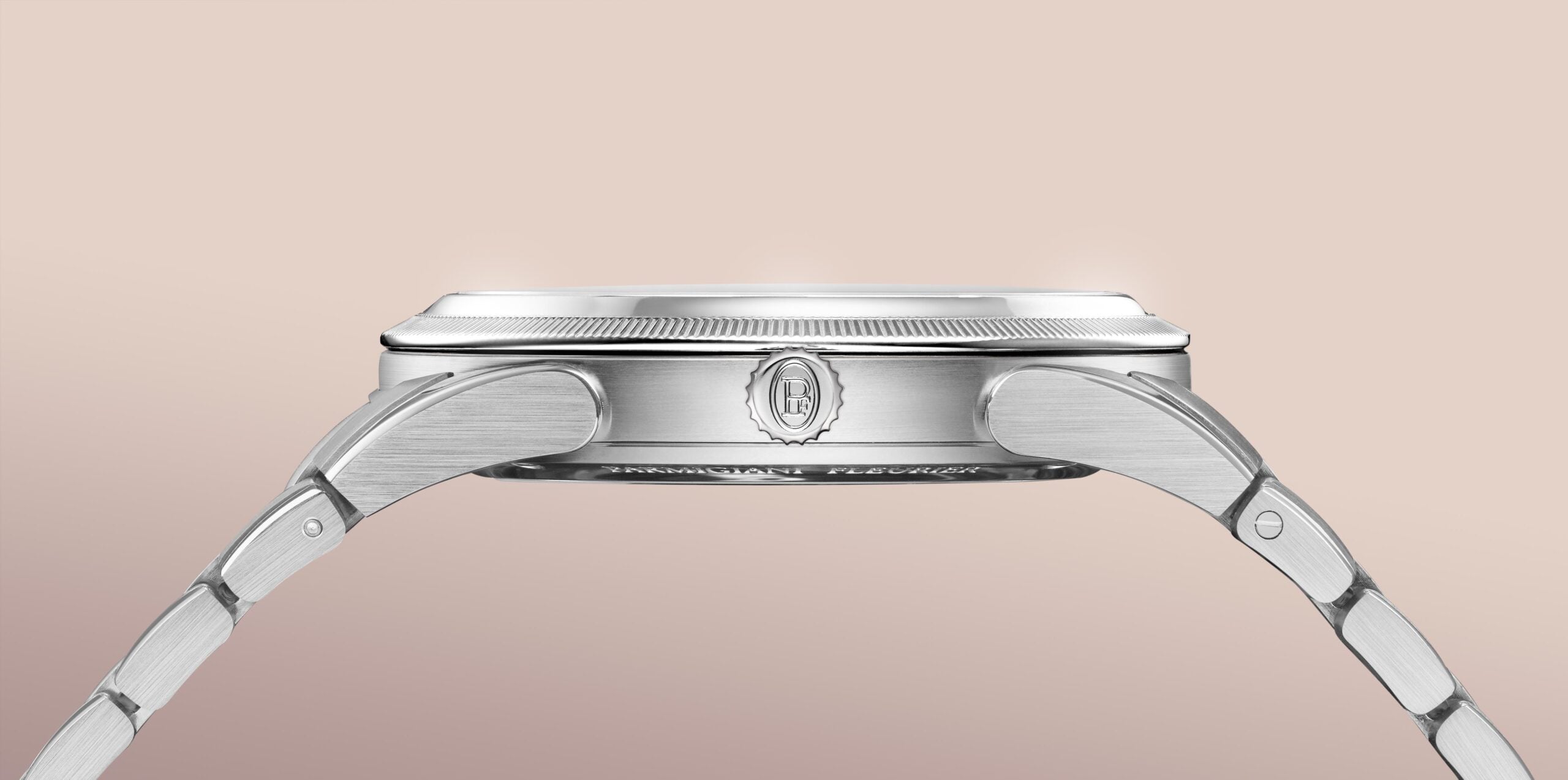 Parmigiani Fleurier Tonda PF Automatic 36mm Alta Rosa profile, crown side