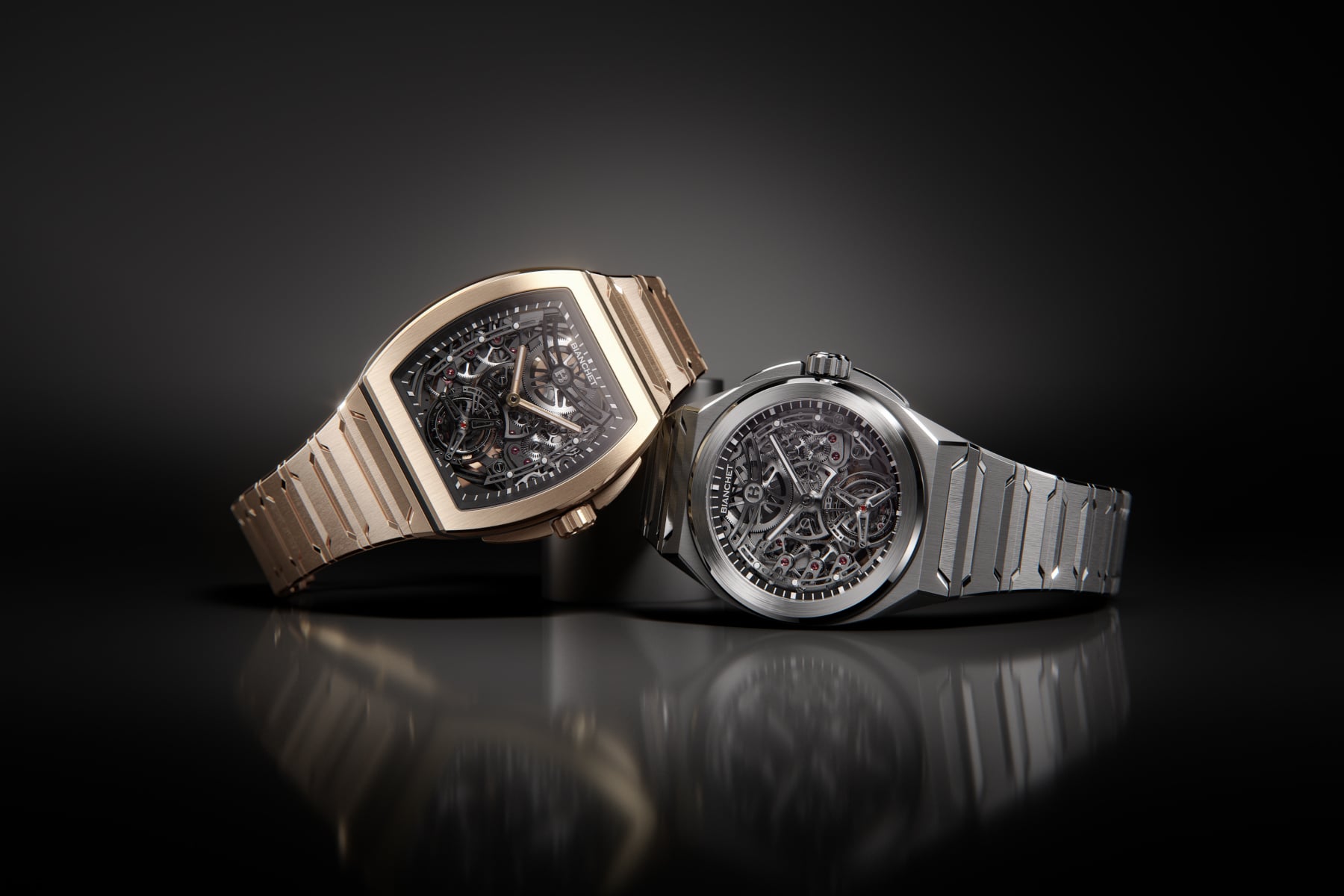 The new Bianchet UltraFino Rotondo (R) next to the UltraFino Tonneau (L)