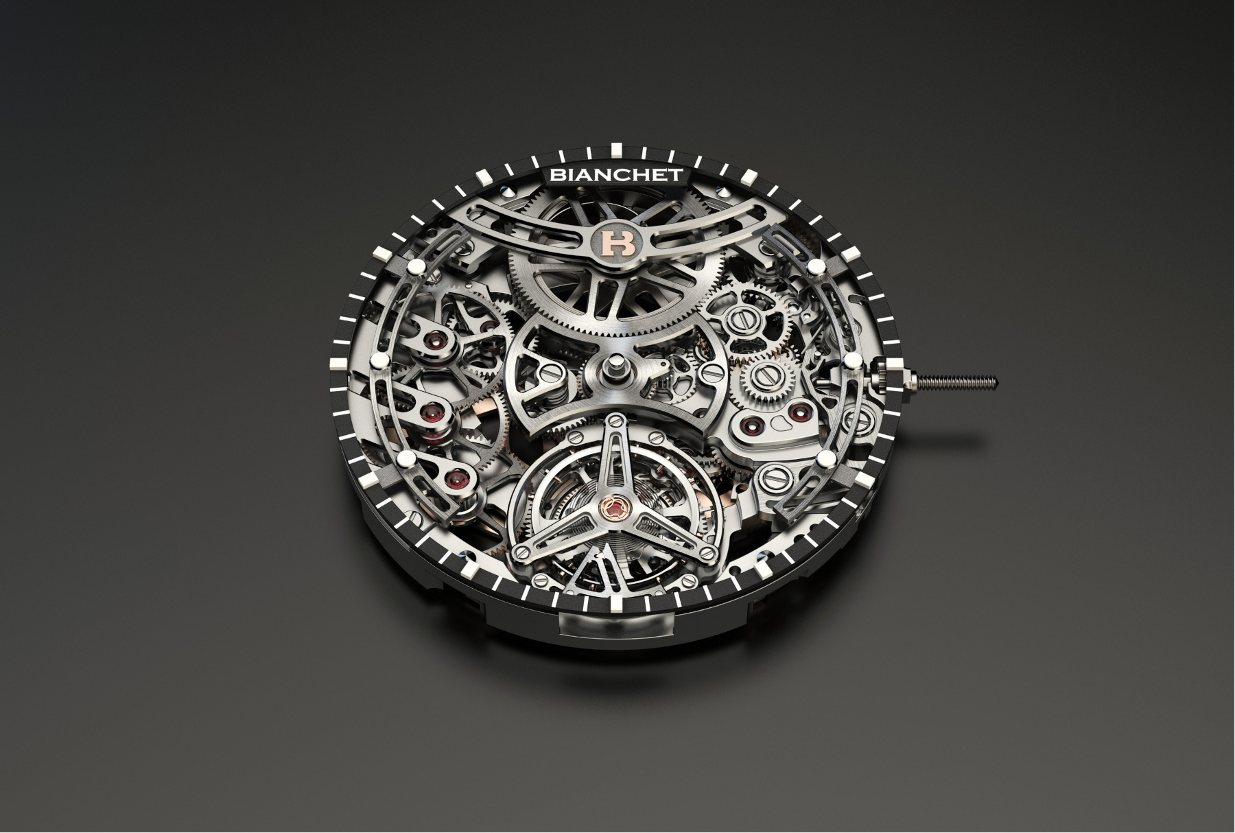 Bianchet caliber UR01 front view
