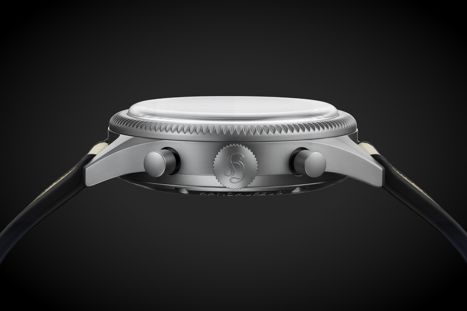 Hanhart 417 Ti Desert Pilot side profile