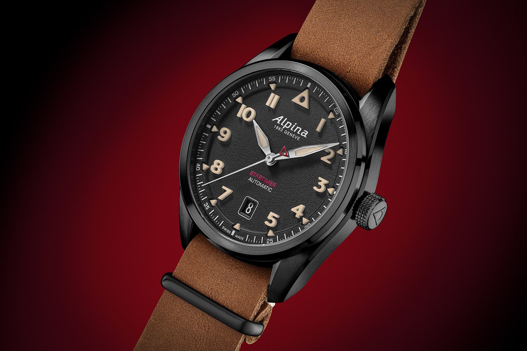 black PVD Alpina Startimer Pilot Automatic
