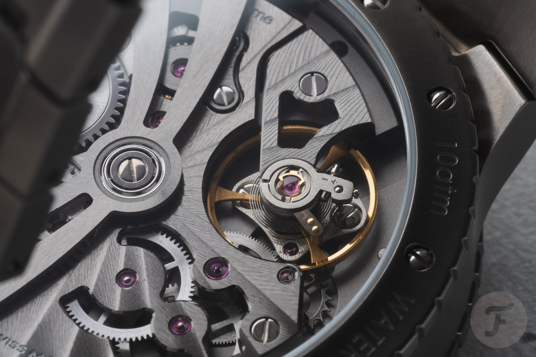 balance inside the titanium Chronoswiss Pulse GMT