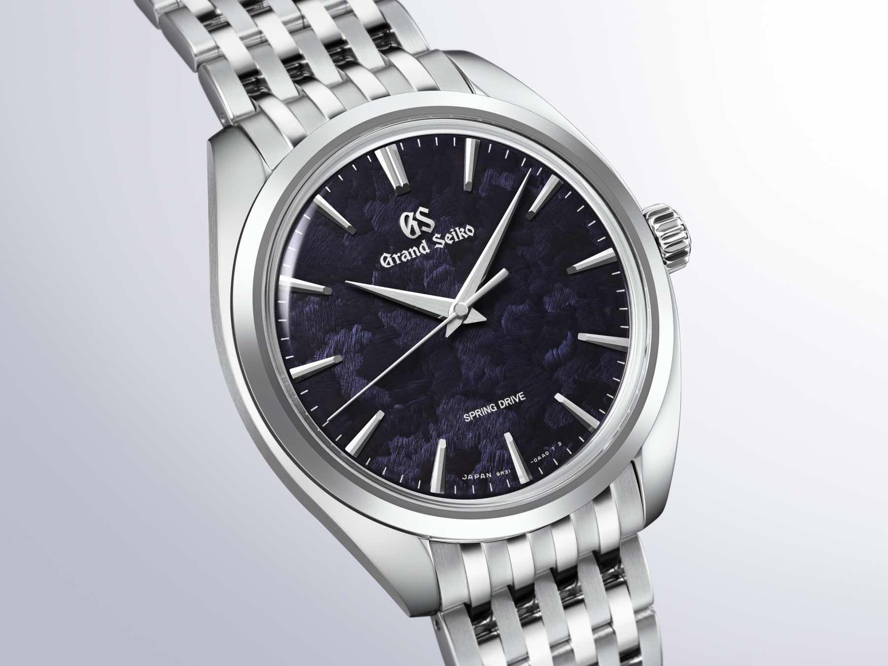 Grand Seiko Spring Drive SBGY043 “Iwao Blue” dial up close
