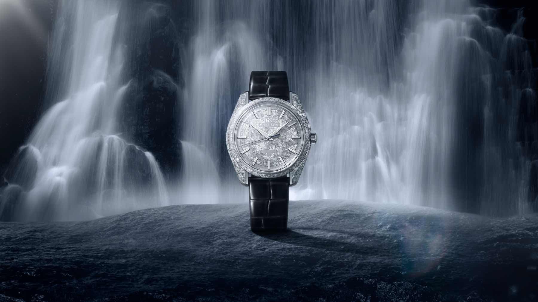 Grand Seiko Spring Drive SBGZ011 “Mystic Waterfall” head on