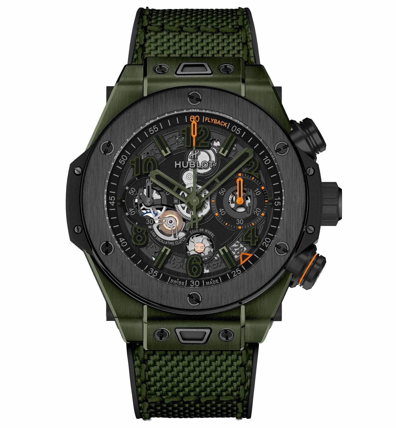Hublot Big Bang Reloaded Green Ceramic soldier shot