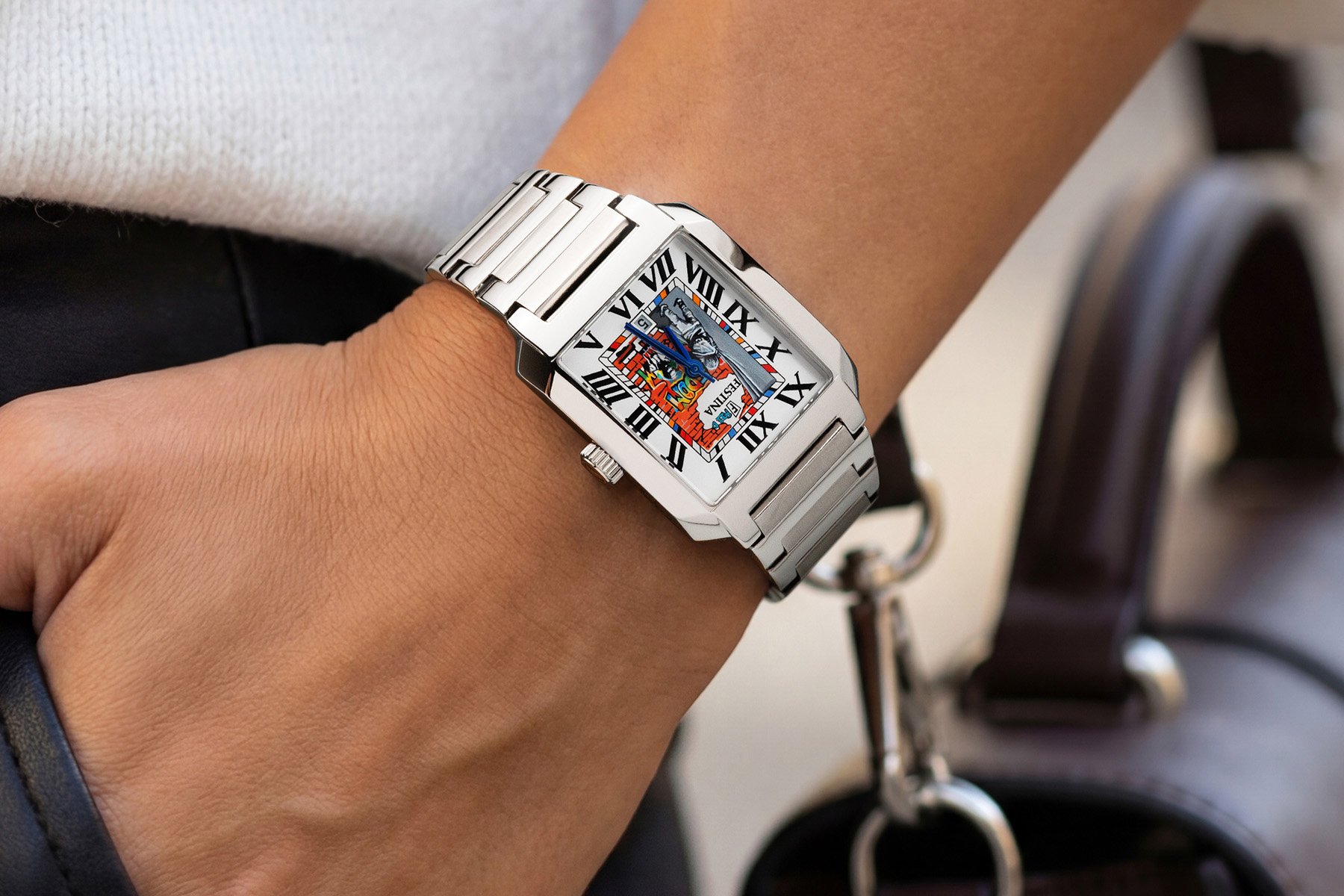 IFL Watches Festina Freedom on wrist, hand partially in pocket