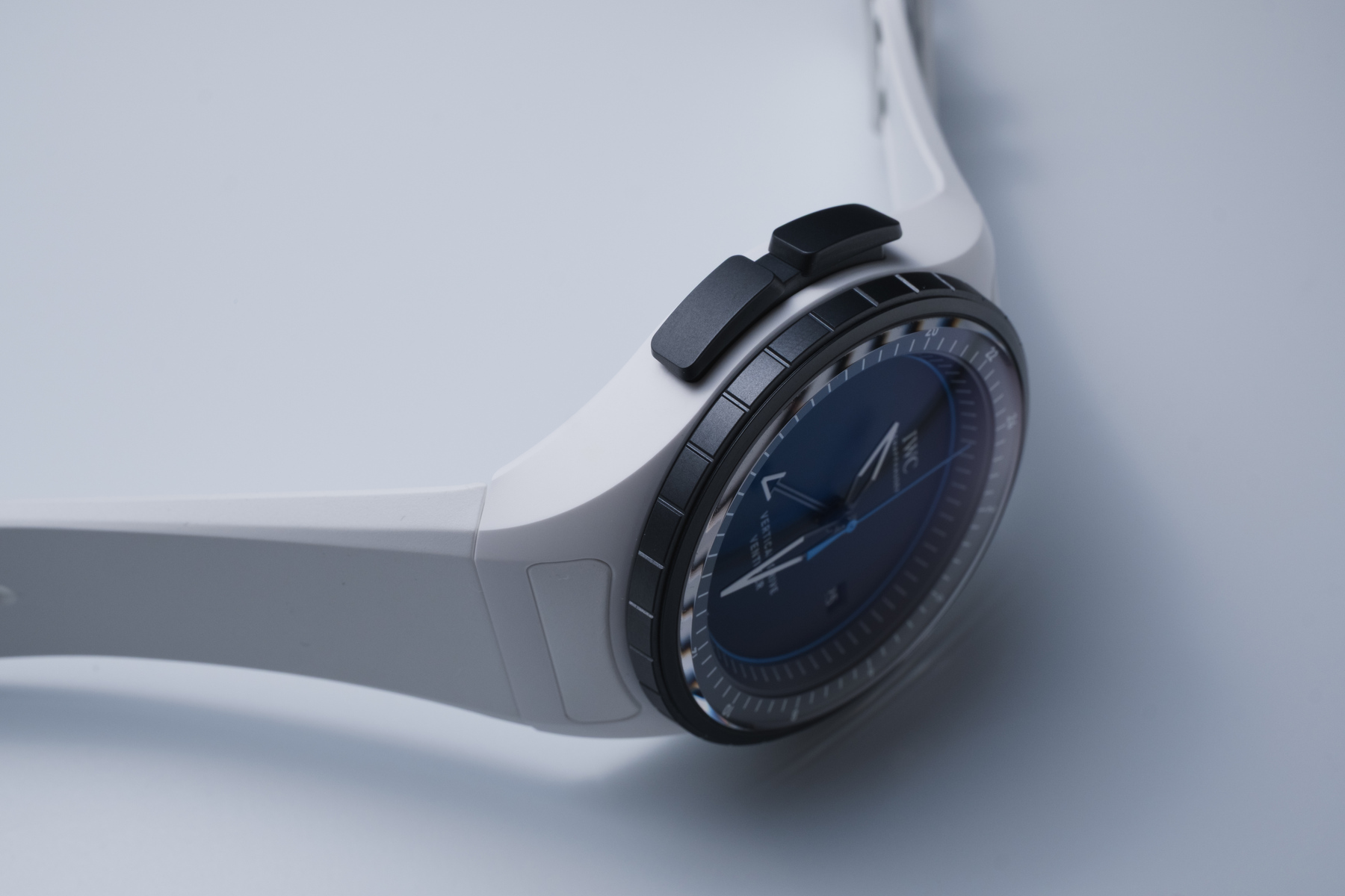 IWC Pilot's Venturer Vertical Drive on its side