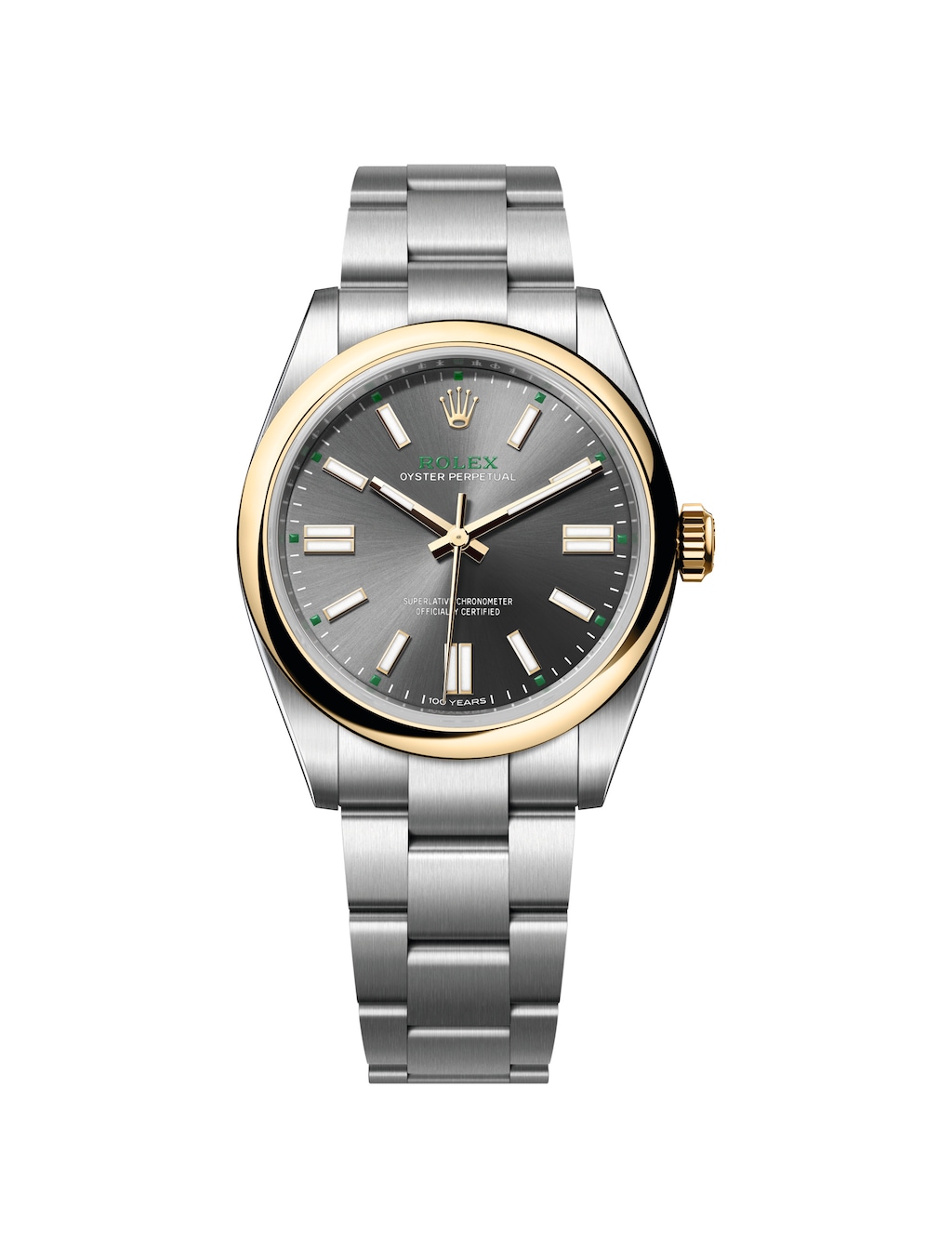 【F】 New: Rolex Oyster Perpetual 41 And 36 In Yellow Rolesor