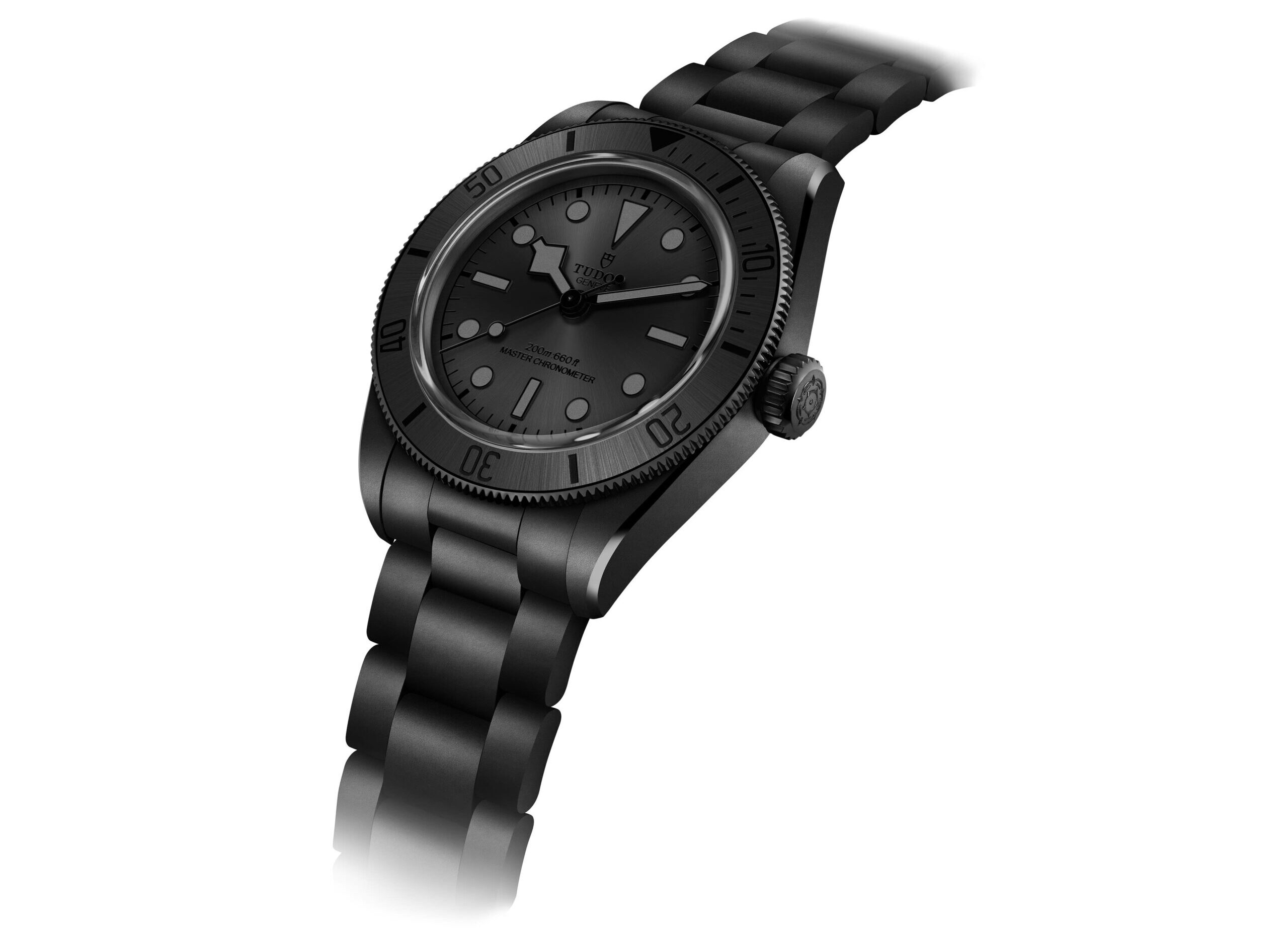 Tudor Black Bay Ceramic upright, angled