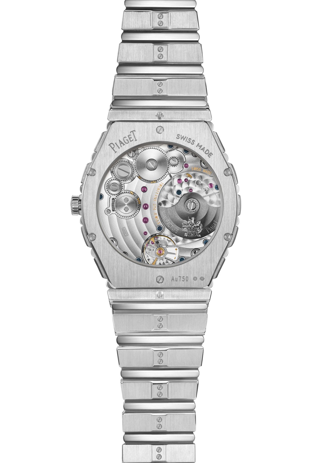 white gold Piaget Polo 79 Sodalite rear view