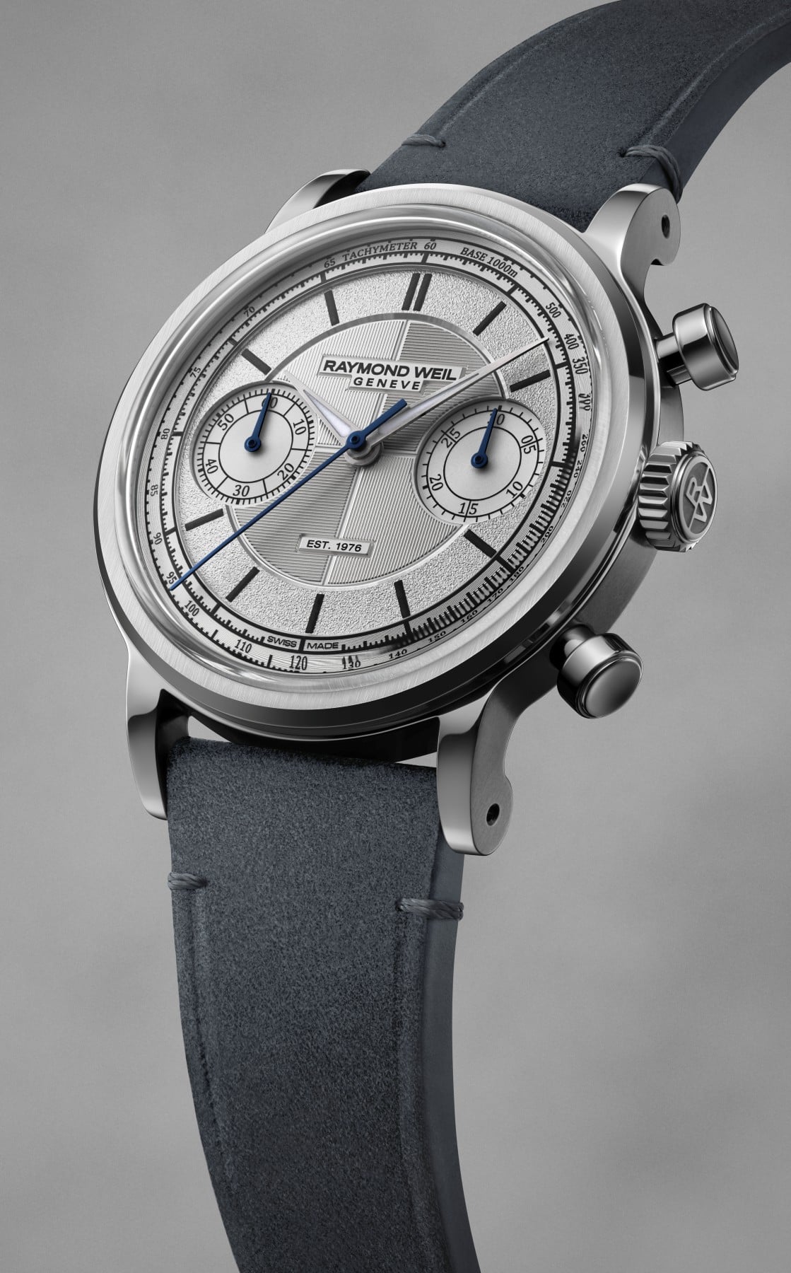 Raymond Weil Millesime The Fifty upright, angled