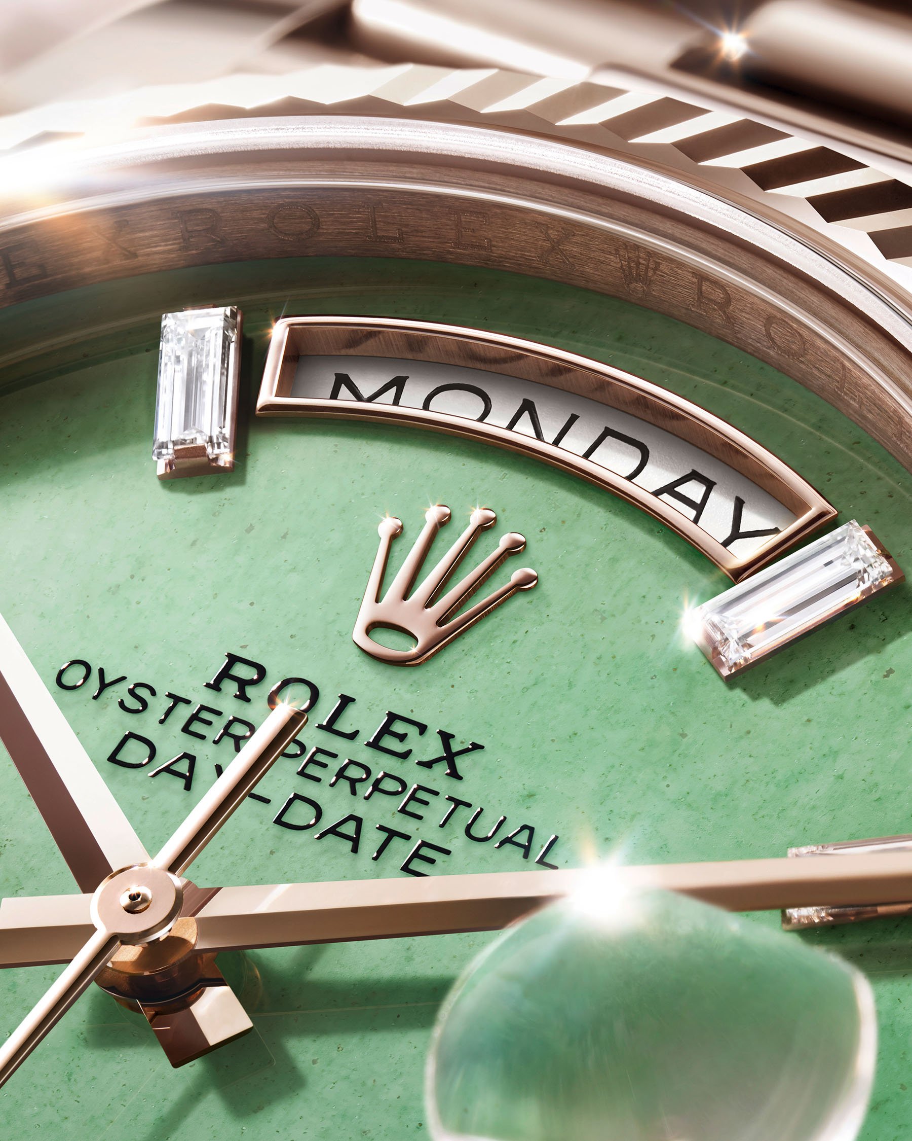 aventurine dial of Jubilee gold Rolex Day-Date 40 ref. 228235JG