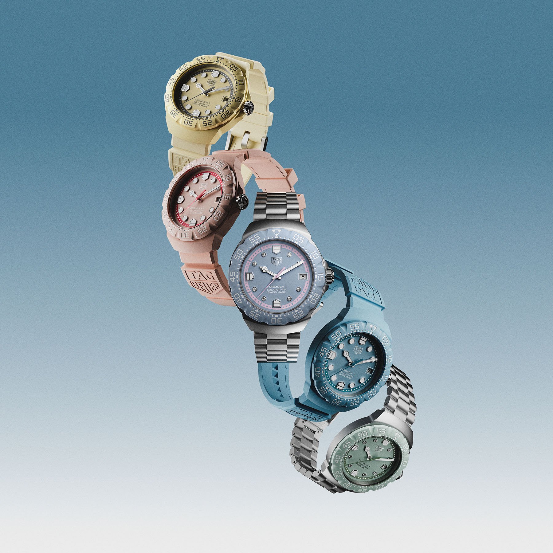 TAG Heuer Formula 1 Solargraph Pastel Collection