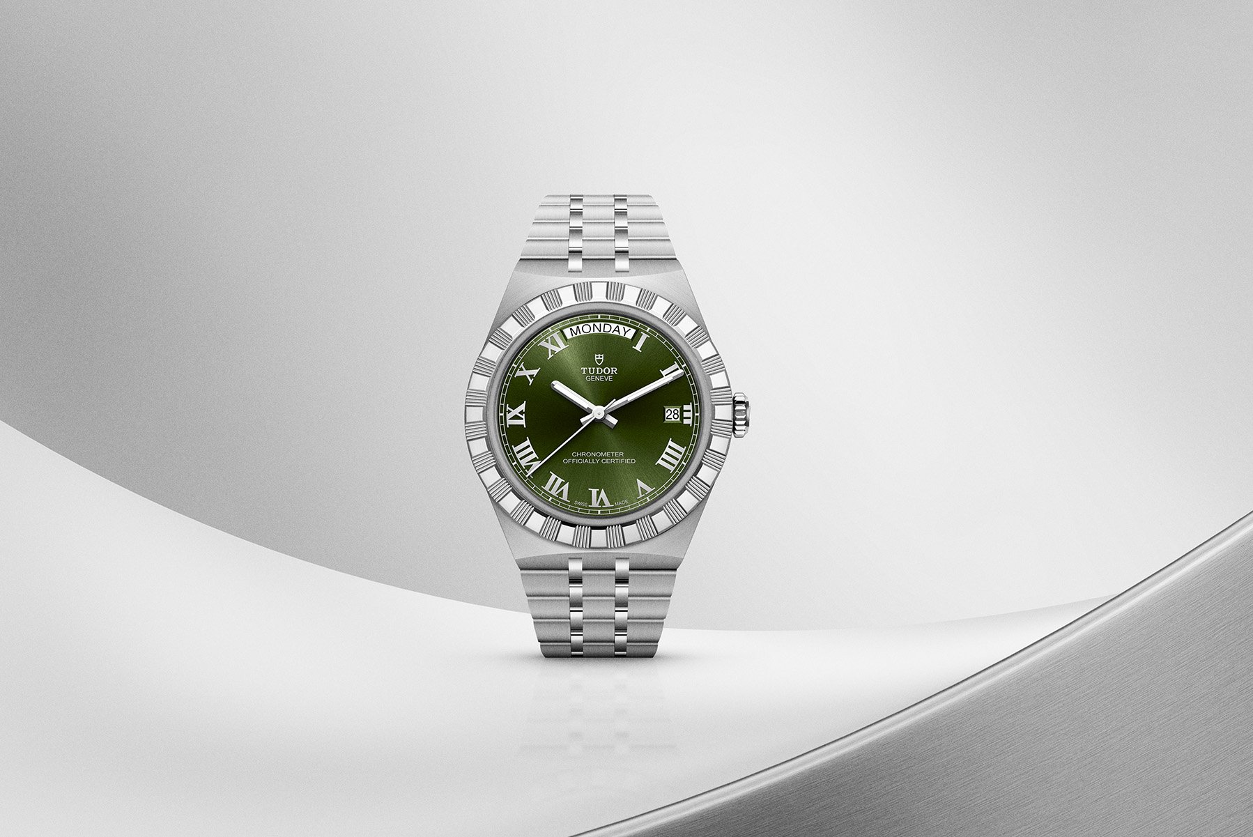 40mm green-dial Tudor Royal head on