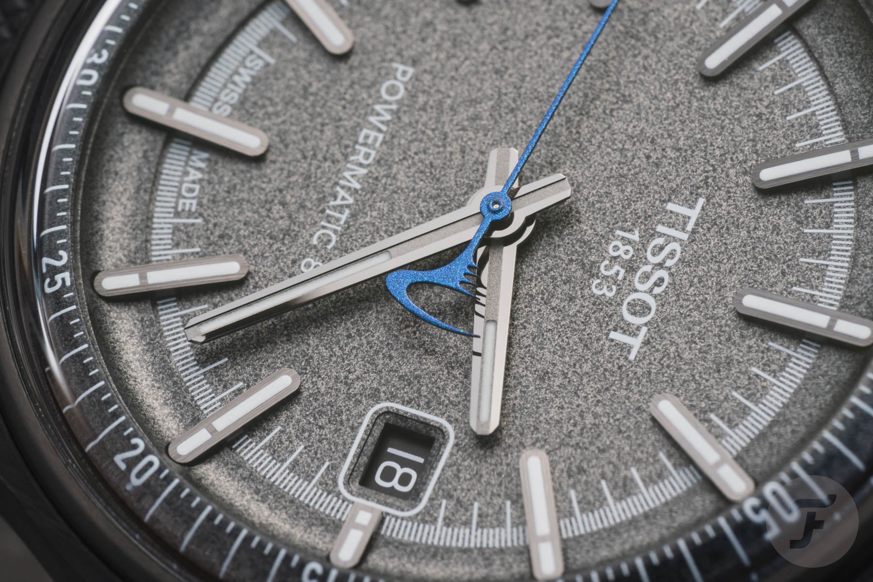 Dial close-up of the Tissot Pinarello Special Edition