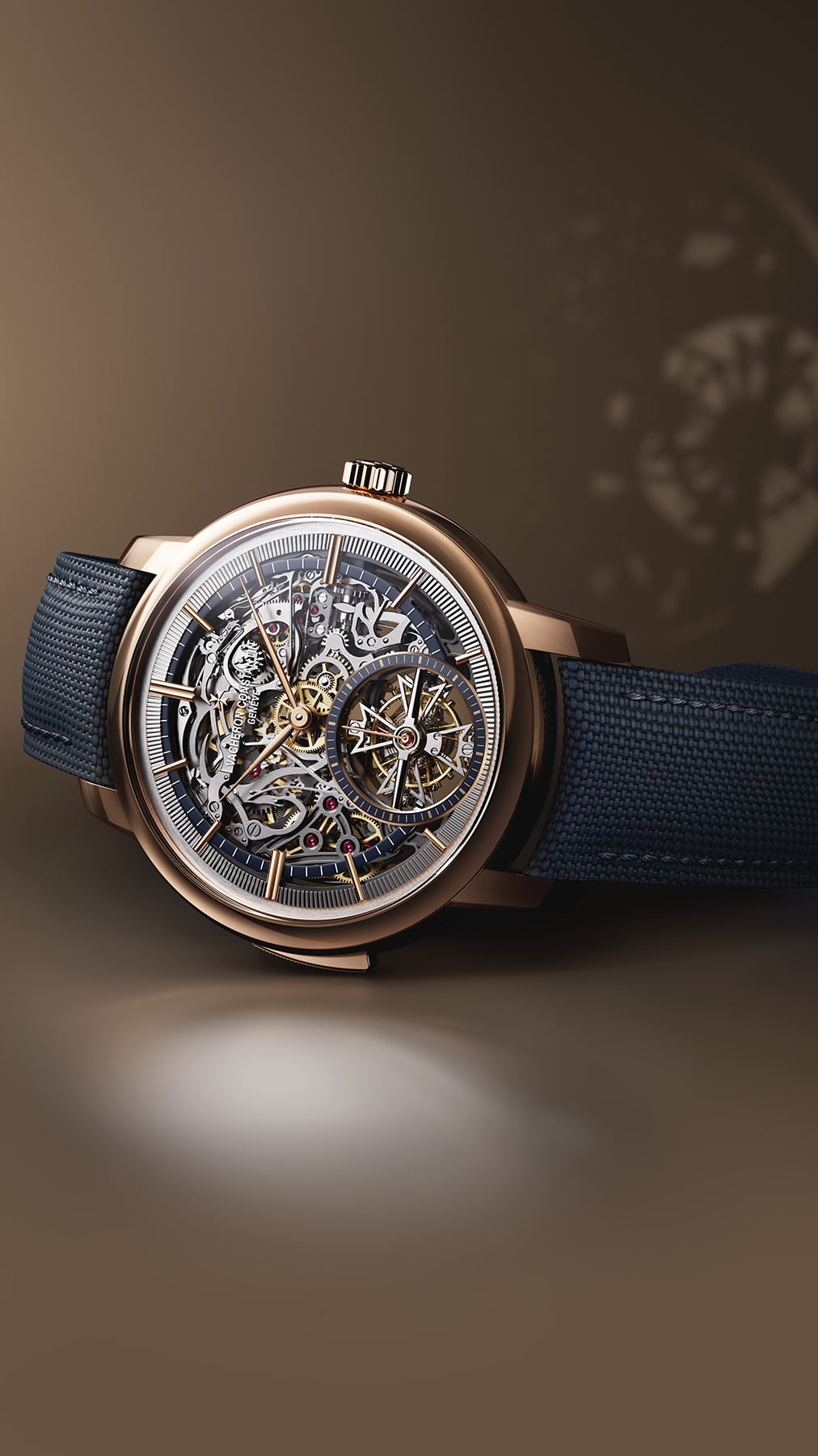 Vacheron Constantin Les Cabinotiers Minute Repeater Tourbillon Skeleton on its side, crown up