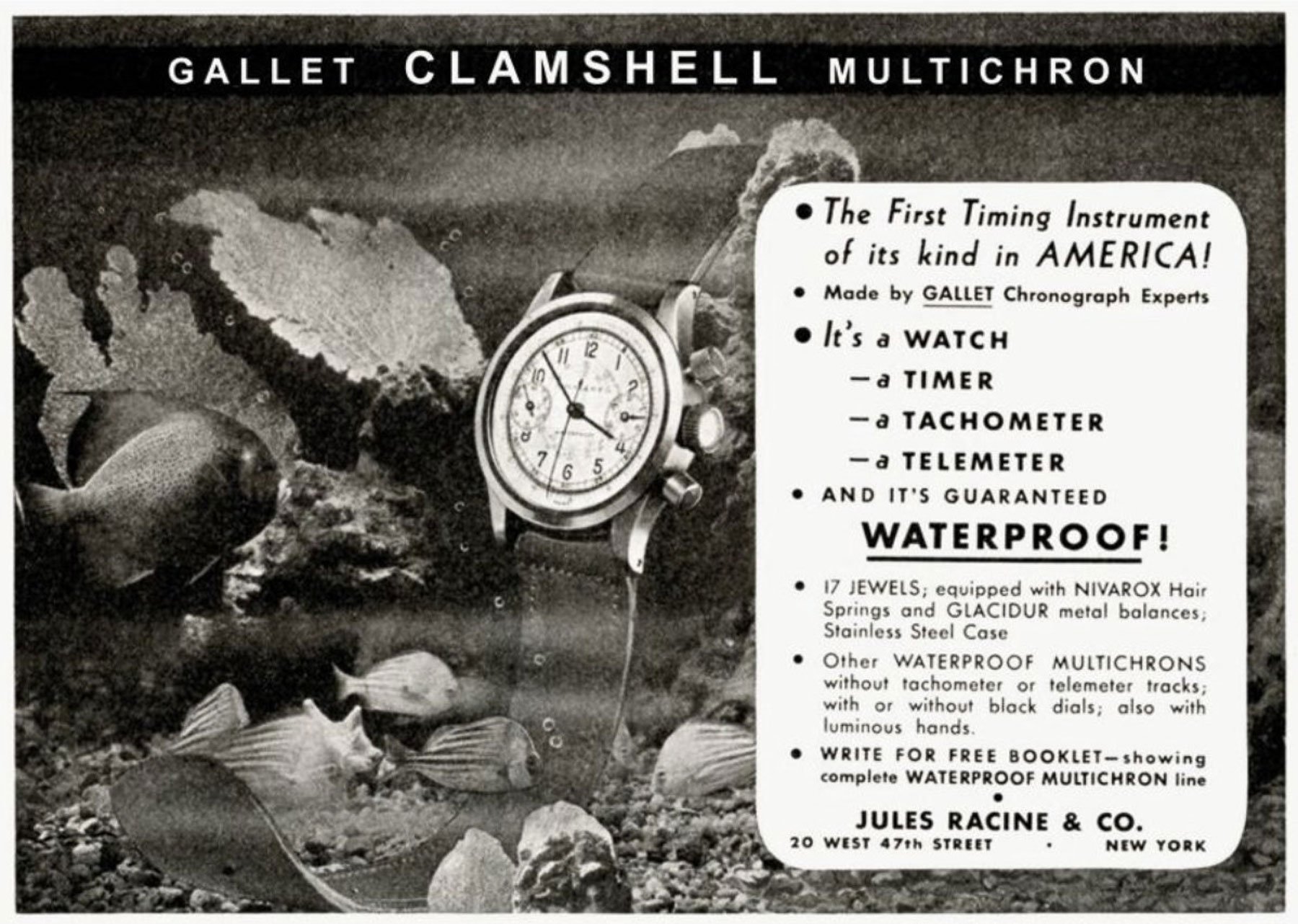 Gallet returns: old advertising