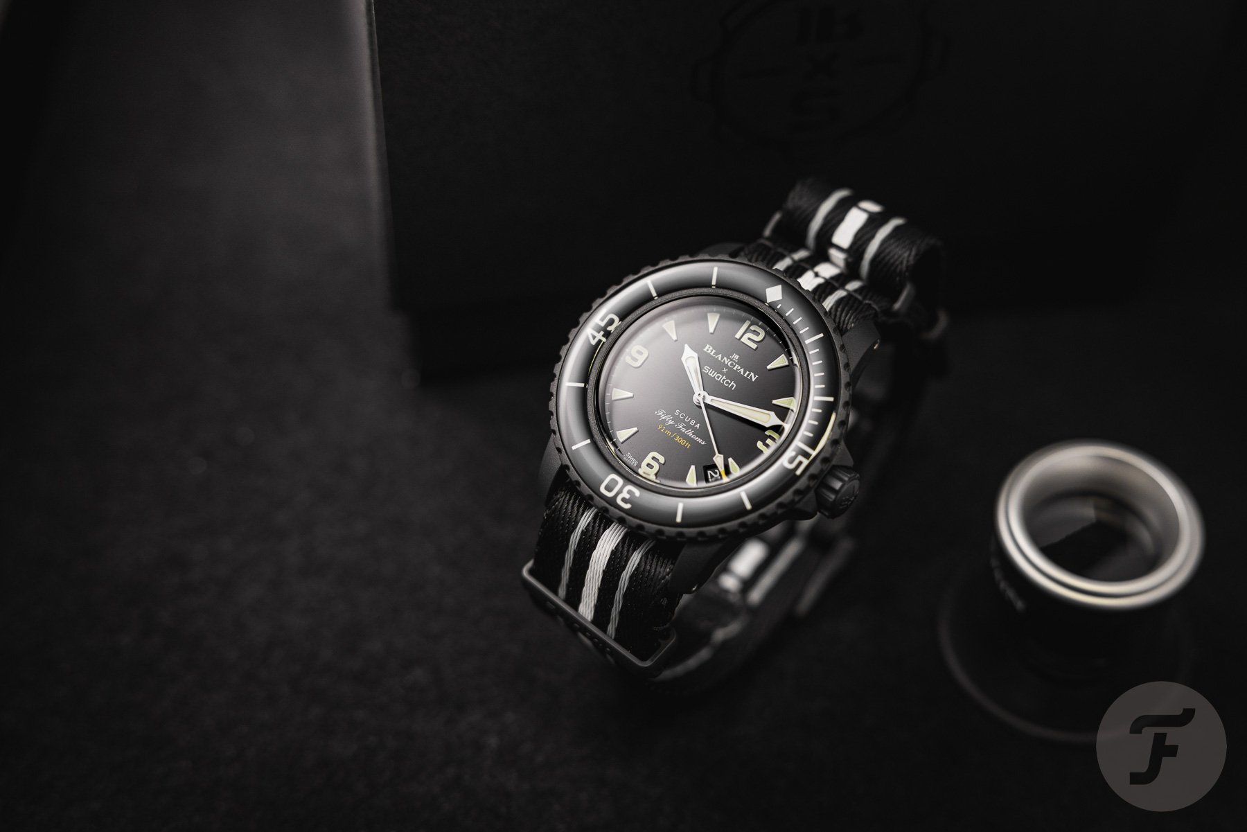 Blancpain × Swatch Bioceramic Scuba Fifty Fathoms Ocean of Storms