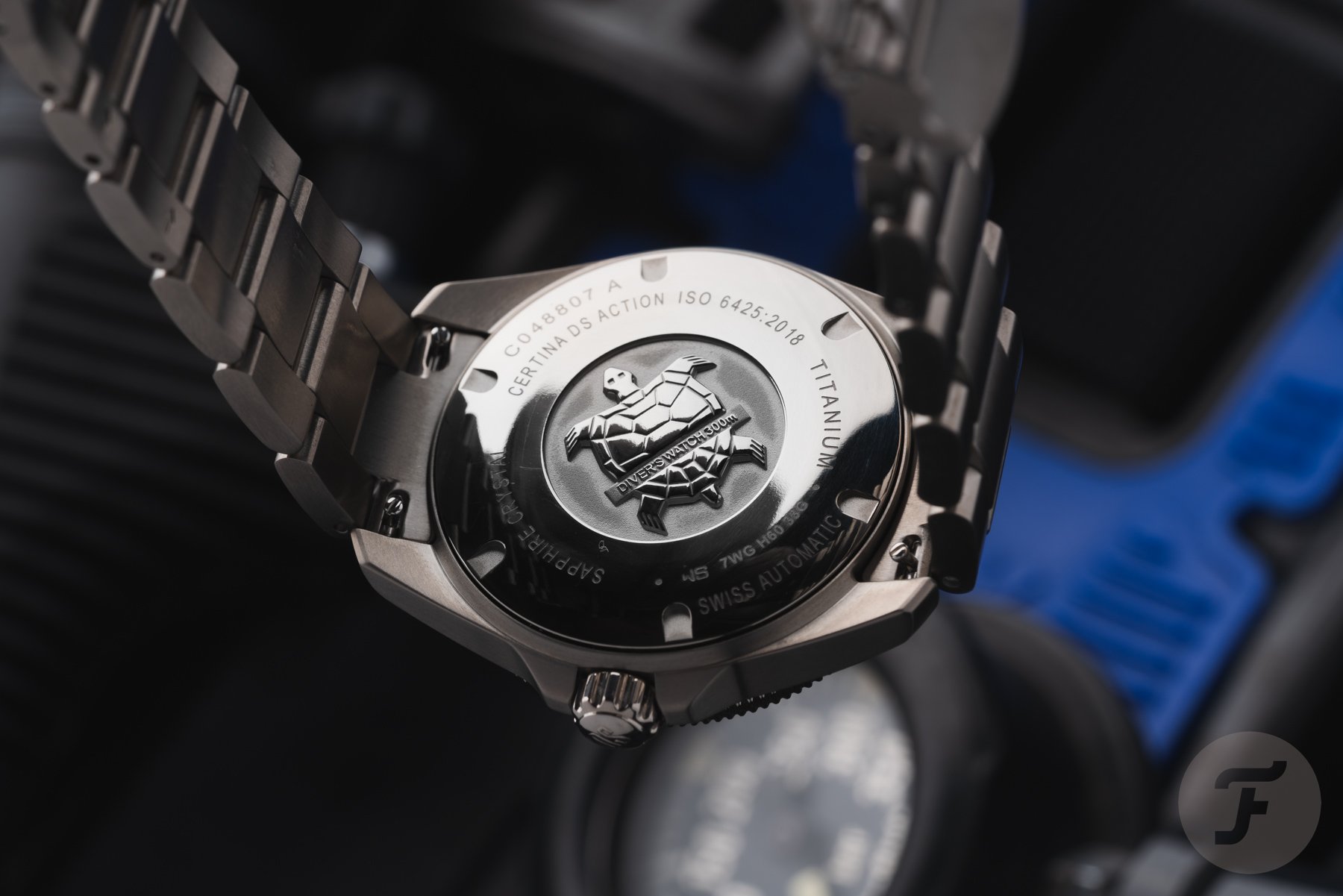 Certina DS Action Diver 38mm Titanium case back