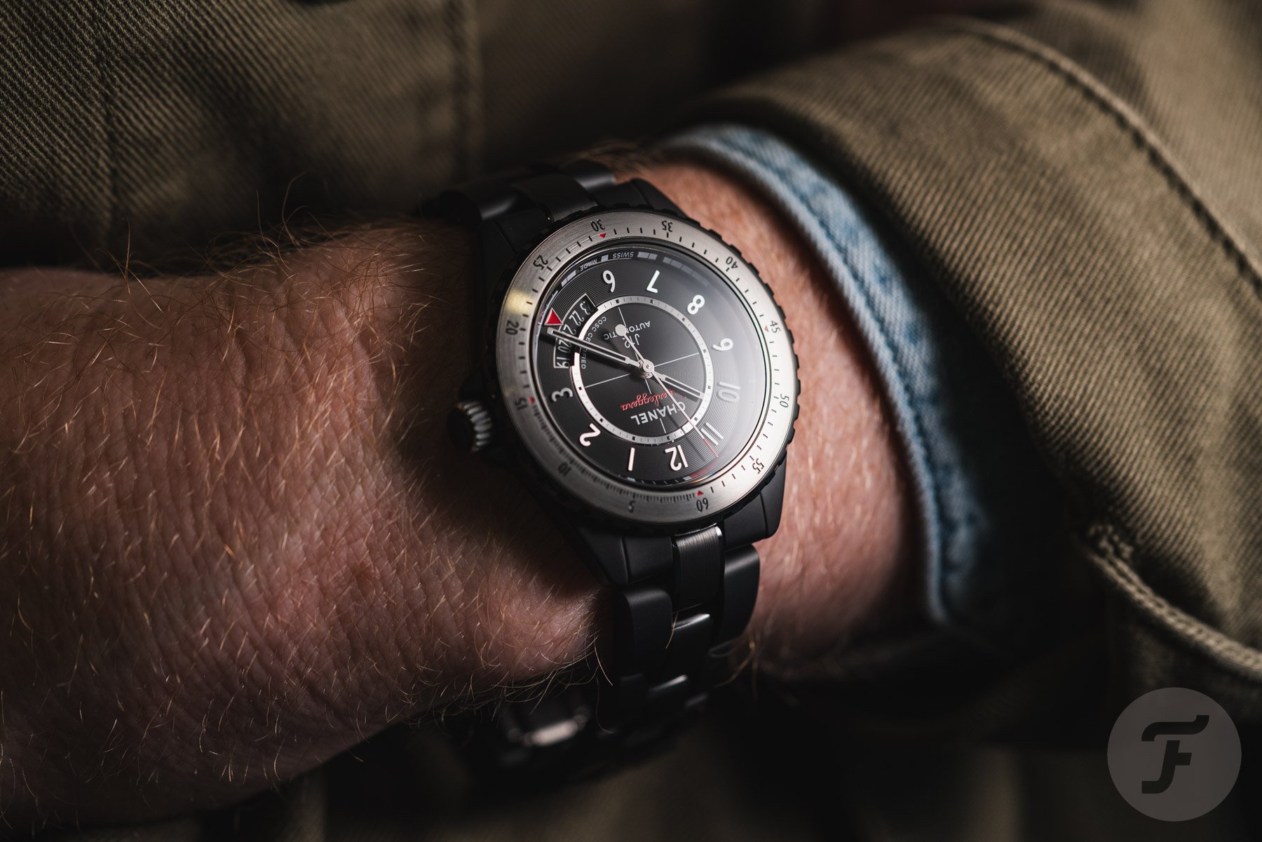 Chanel J12 Superleggera Caliber 12.1 on wrist