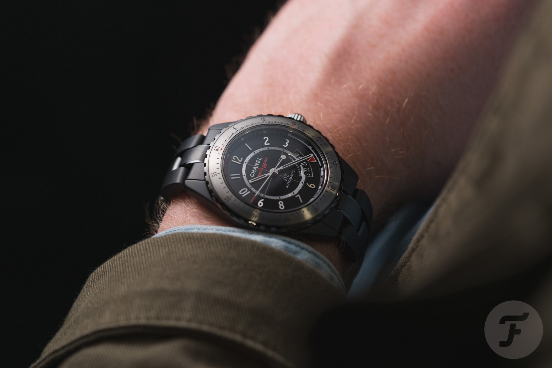 Chanel J12 Superleggera Caliber 12.1 on the wrist