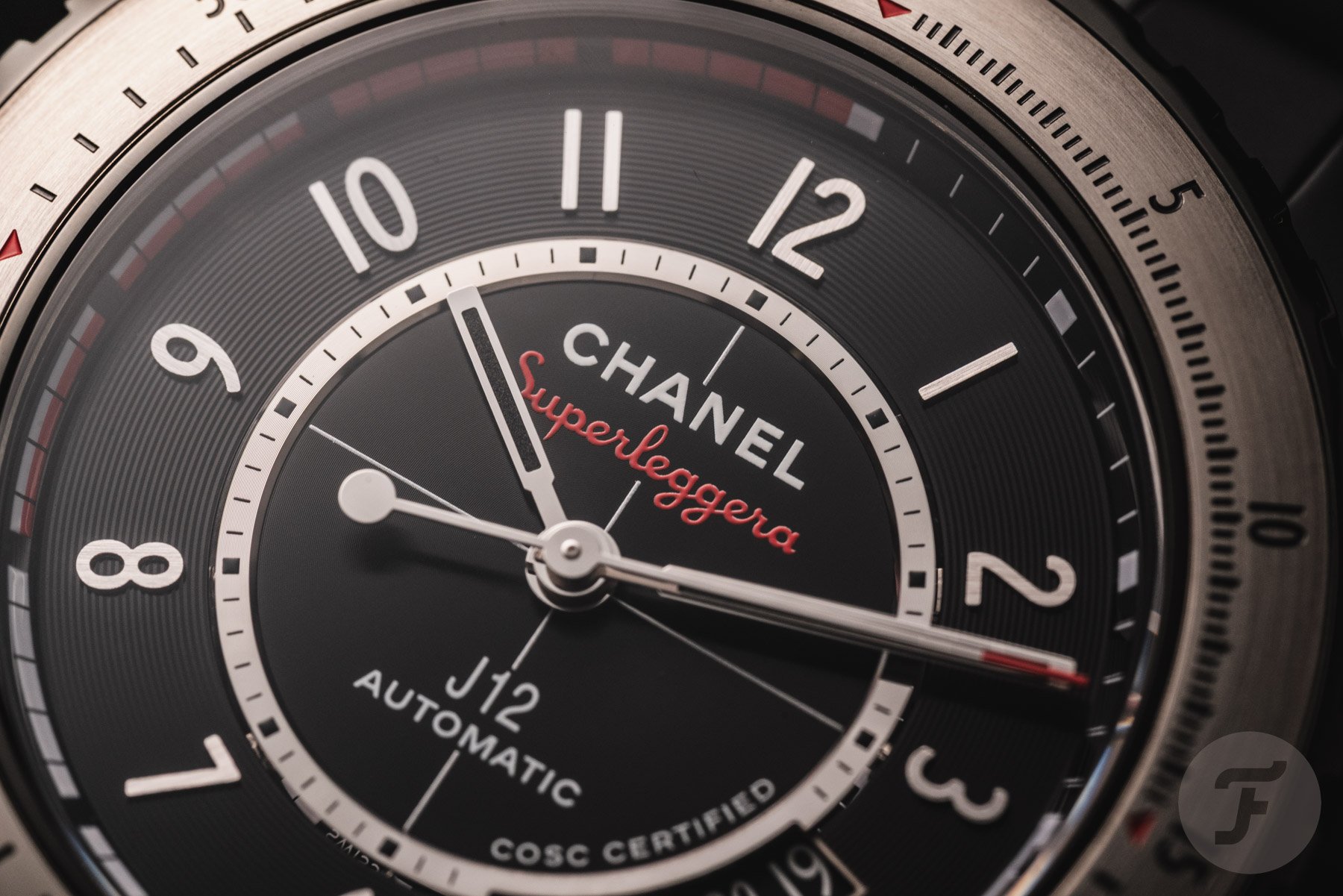 Dial of the Chanel J12 Superleggera Caliber 12.1