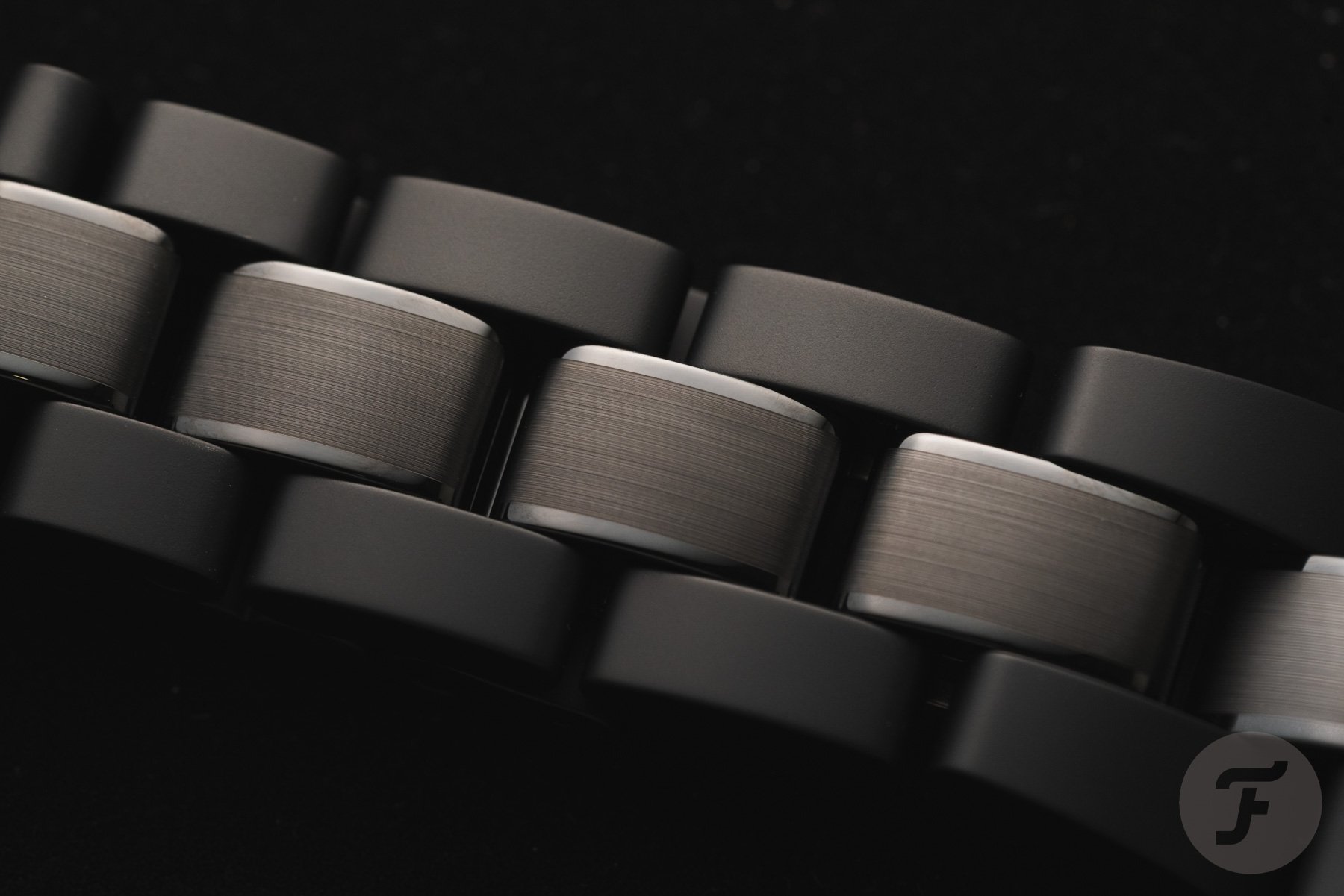 Chanel J12 Superleggera Caliber 12.1 bracelet links up close