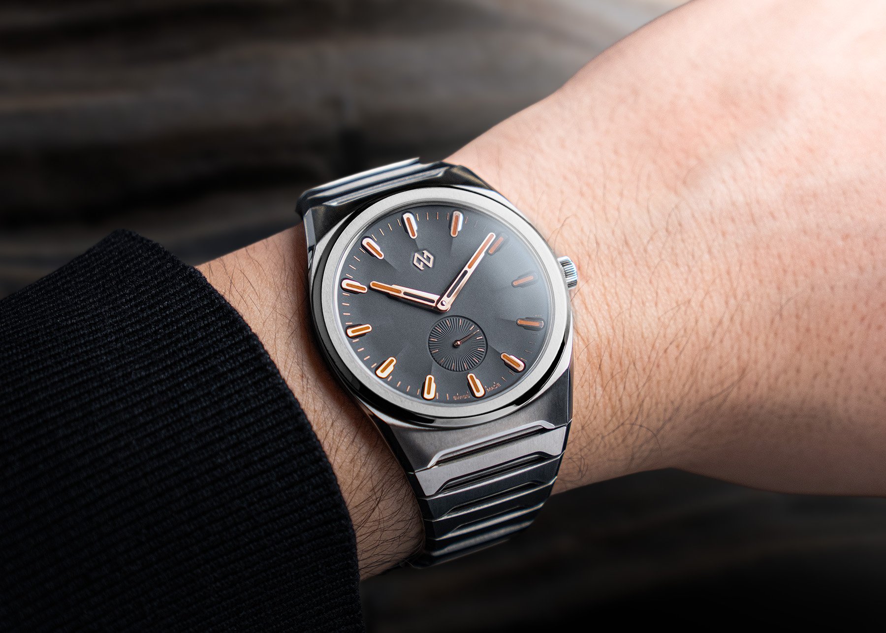 gray-dial Formex Aria Manufacture Chronometer wrist shot