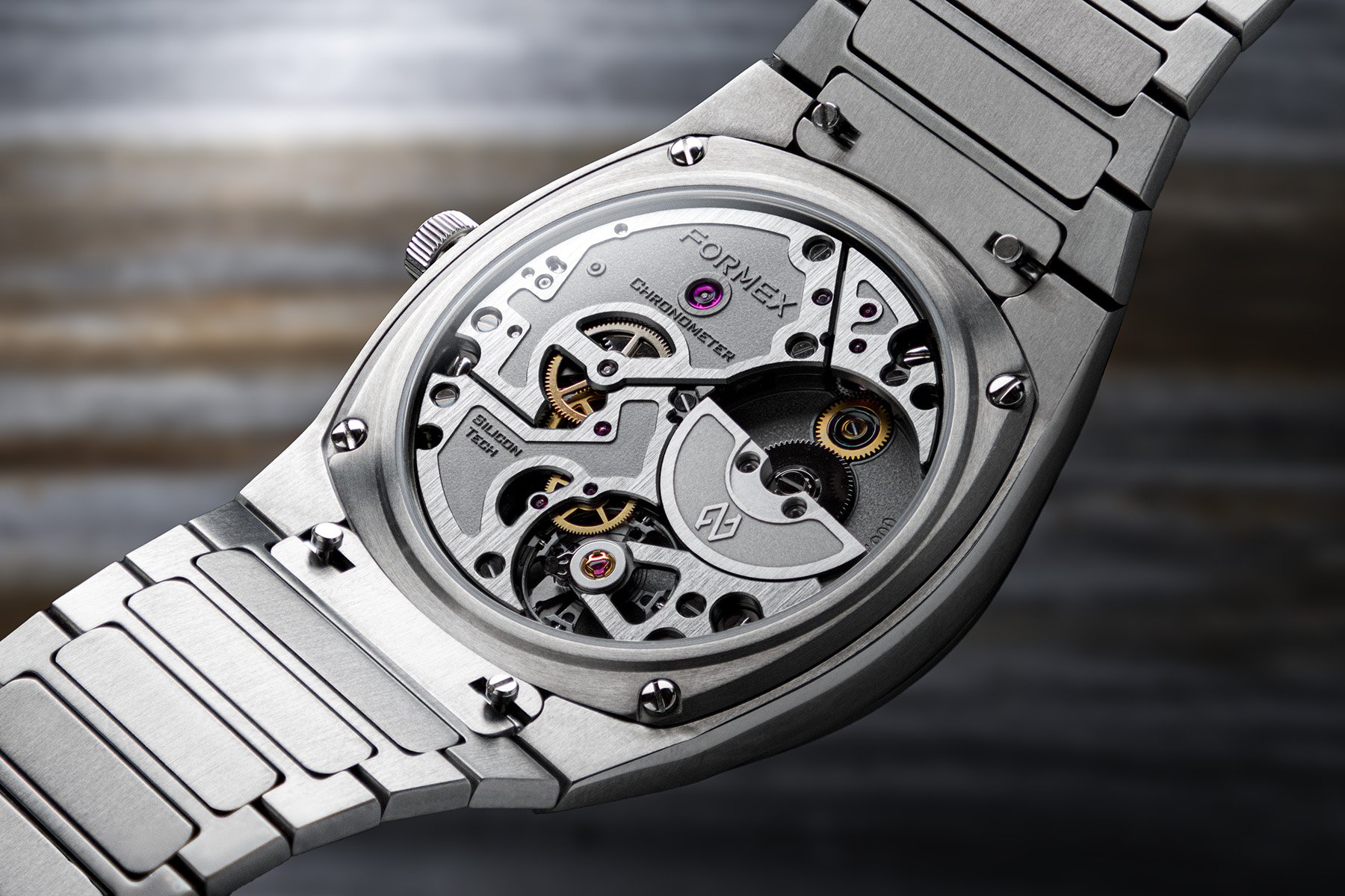 Formex Aria Manufacture Chronometer rear view with FX01 movement