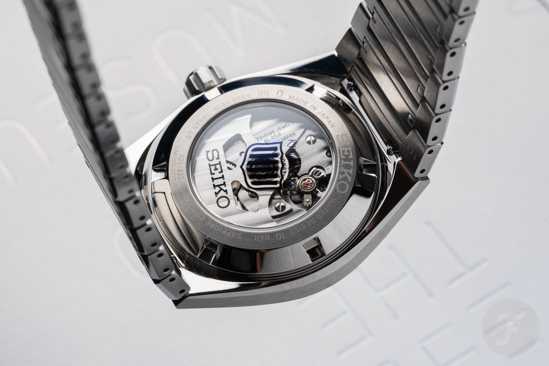 King Seiko Vanac HKF004 case back and movement