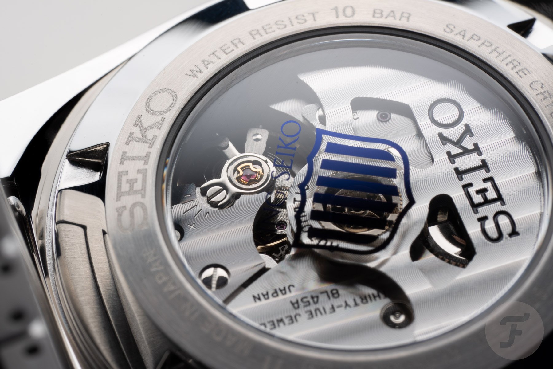 King Seiko Vanac HKF004 case back and movement
