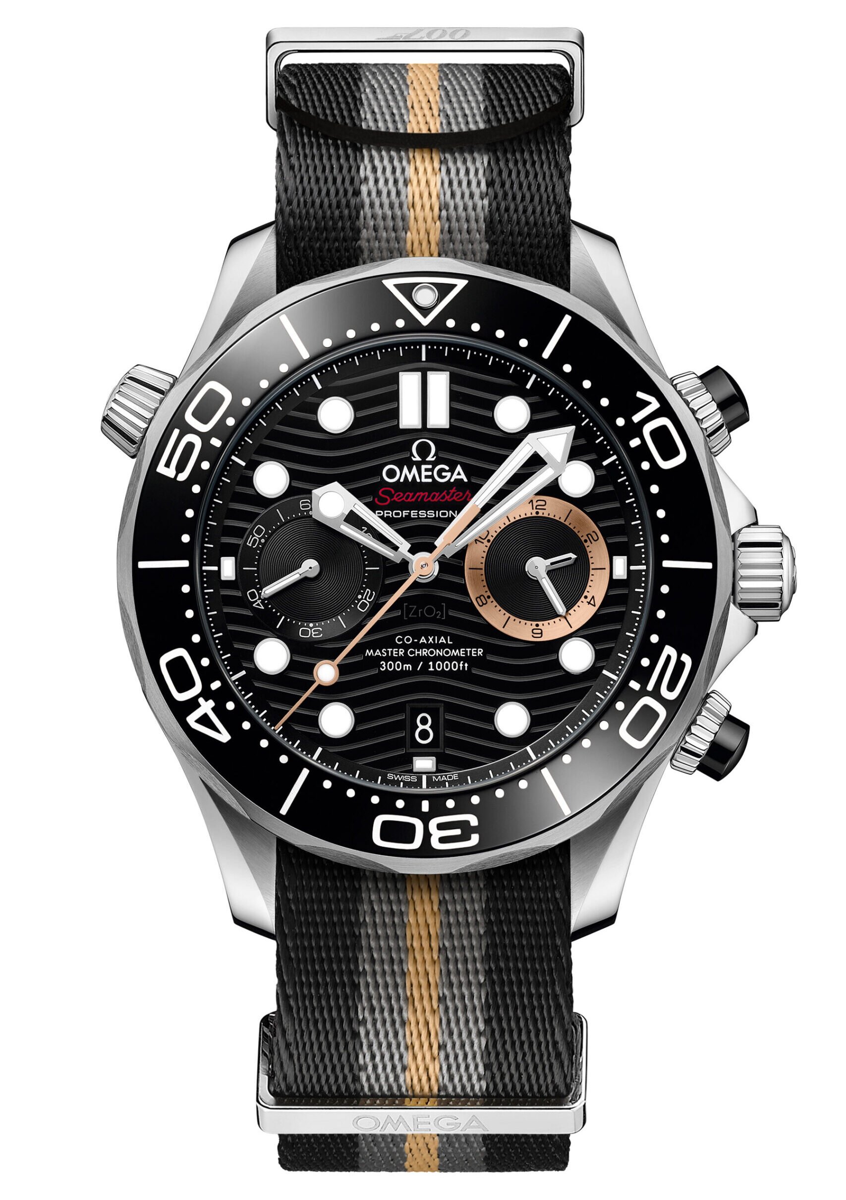 007 First Light watch — Omega Seamaster 300M Chronograph 210.32.44.51.01.00 soldier