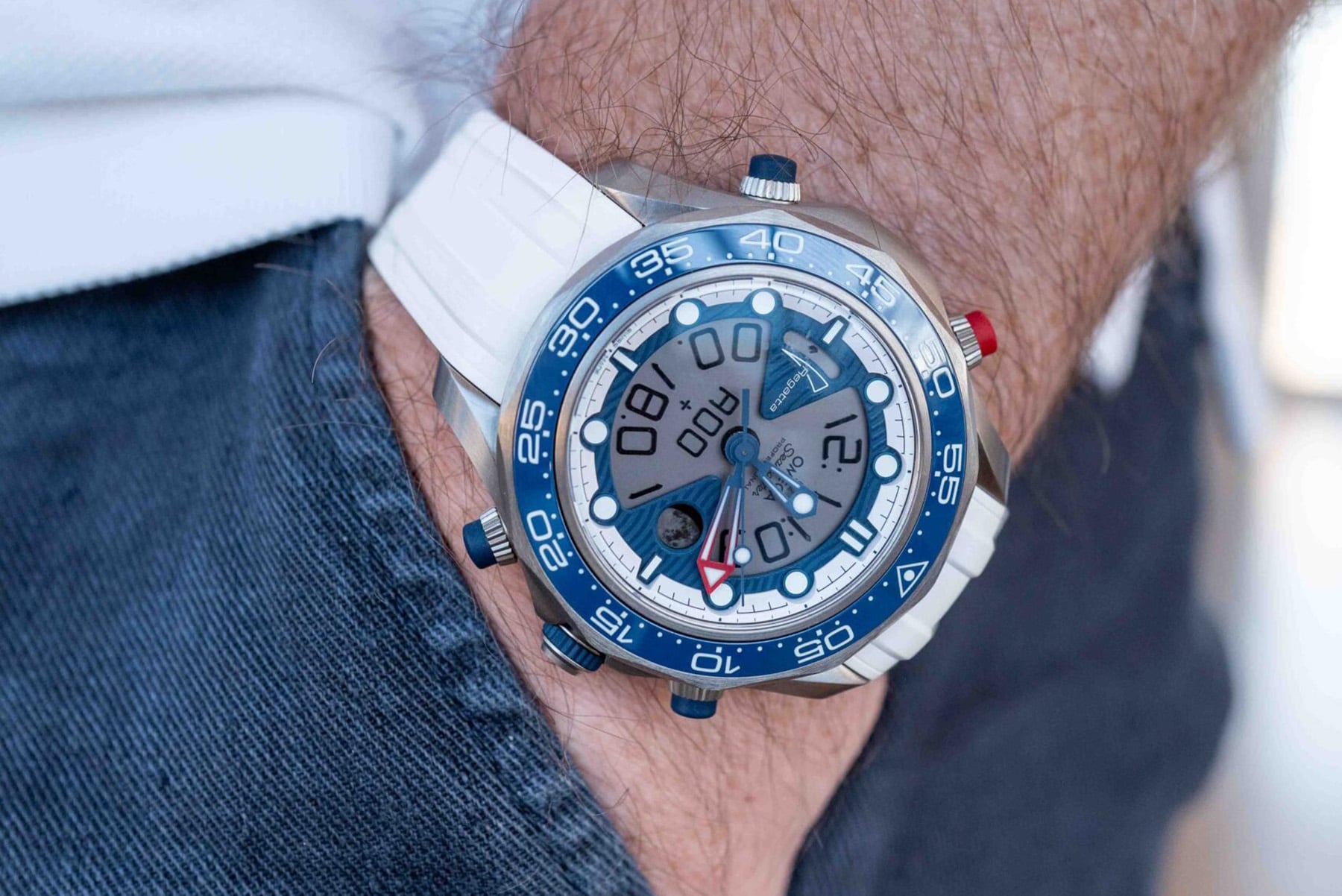Omega Seamaster Regatta pocket shot