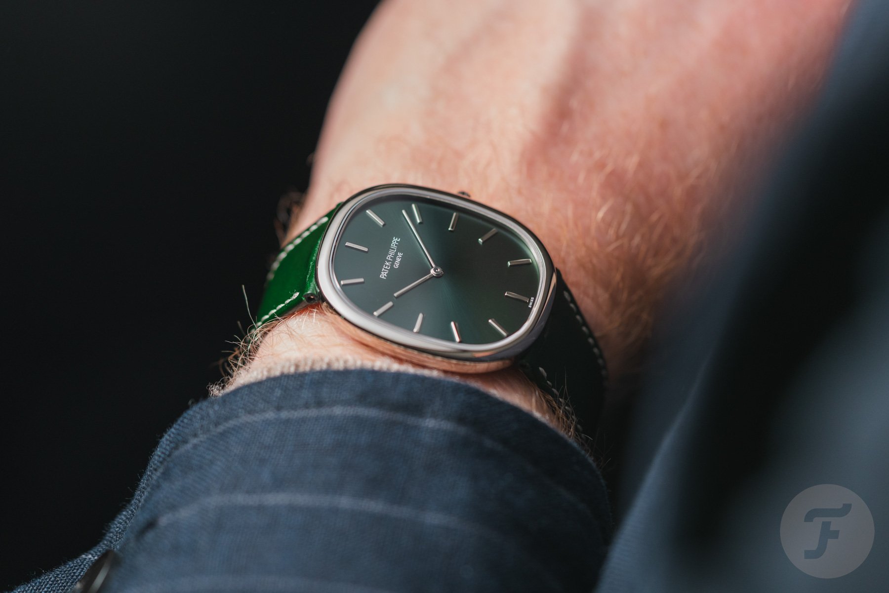 Golden Ellipse ref. 5738G-001 on wrist