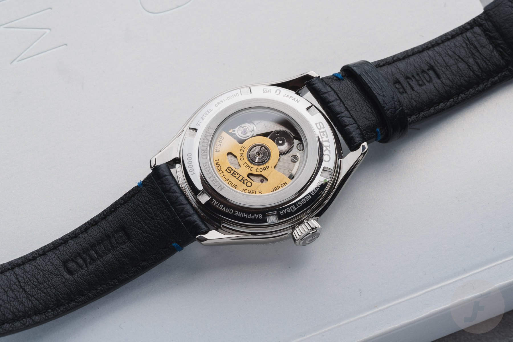 Seiko Presage Classic Series HCC004 case back and 6R51A movement