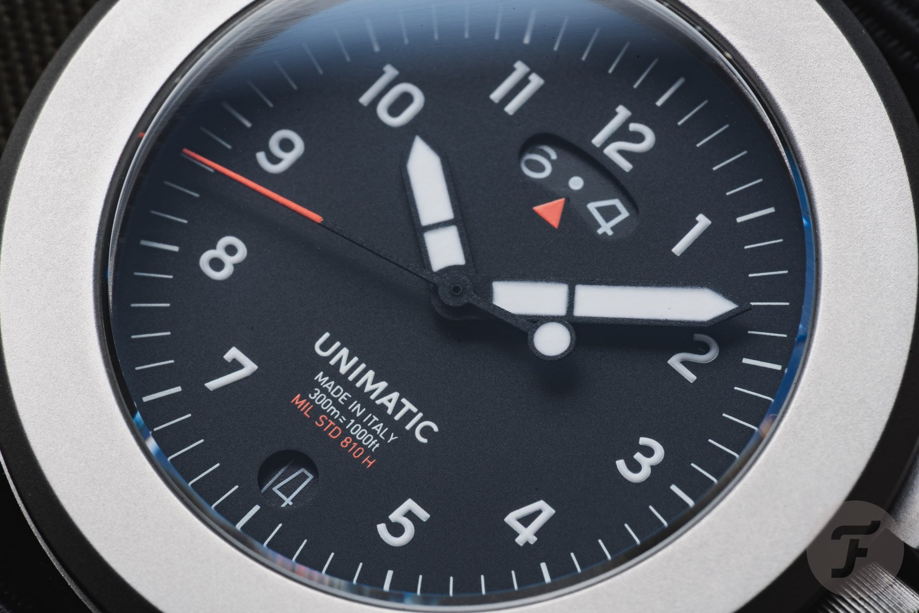 steel Unimatic Modello Quattro UT4-GMT dial