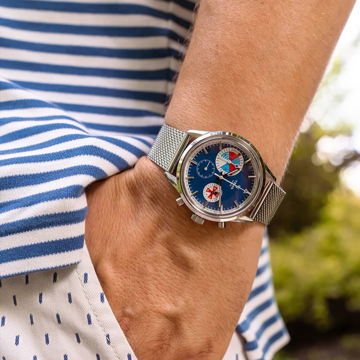 Rolex Yacht-Master II alternatives — Yema Yachtingraf Croisière Meca-Quartz pocket shot