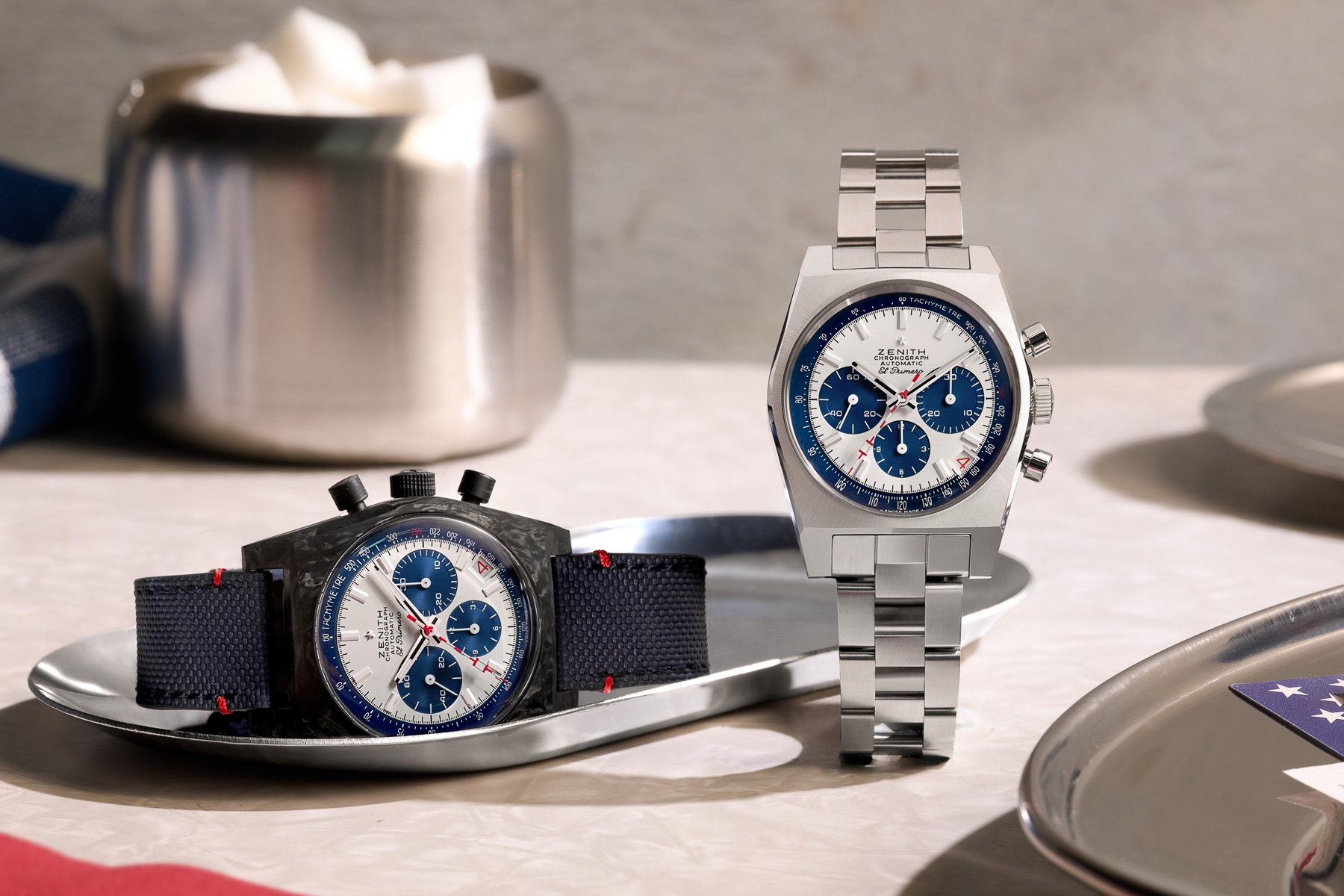 Zenith Chronomaster Revival Liberty II steel and carbon models