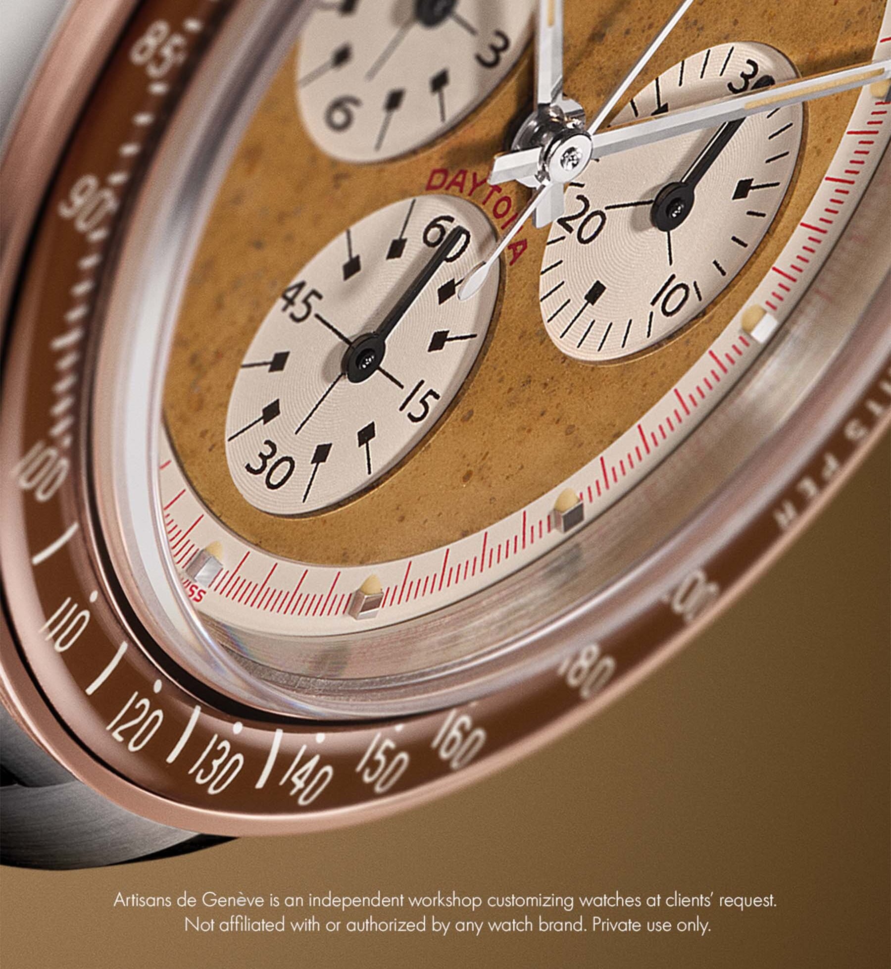 Artisans de Genève Kraft Signature dial close-up, angled