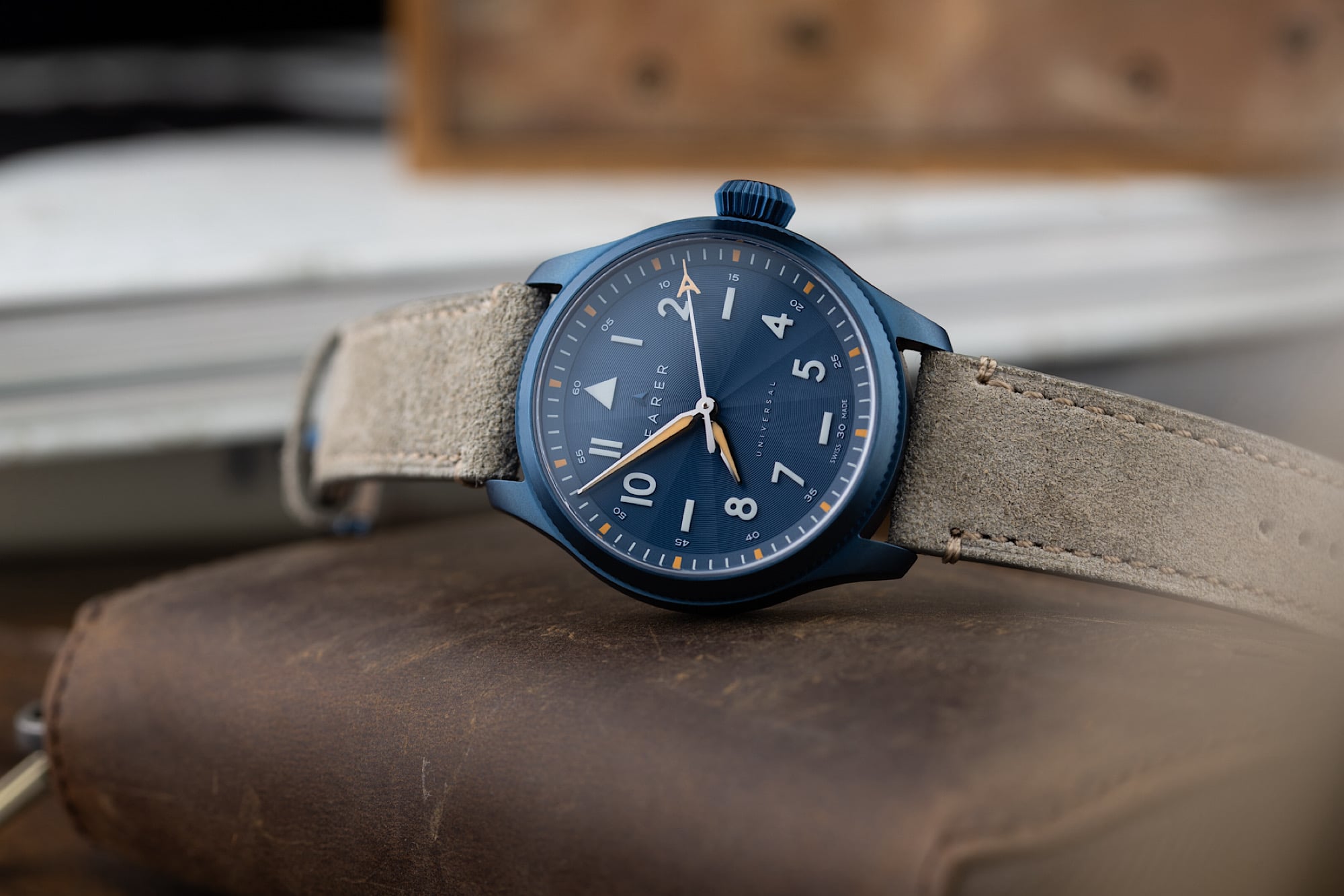 Farer Pilot Series II Curtis on its side, crown up