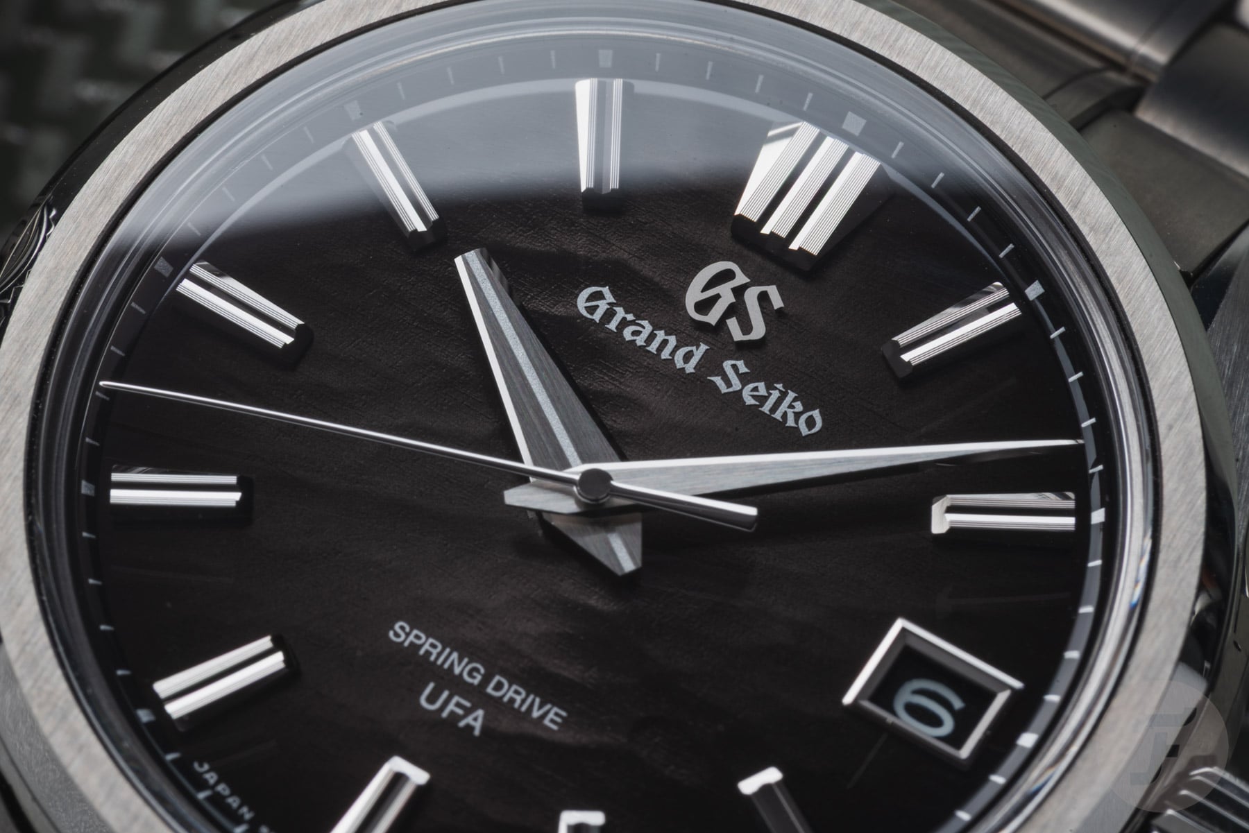 Grand Seiko Evolution 9 Spring Drive U.F.A. SLGB007 dial up close