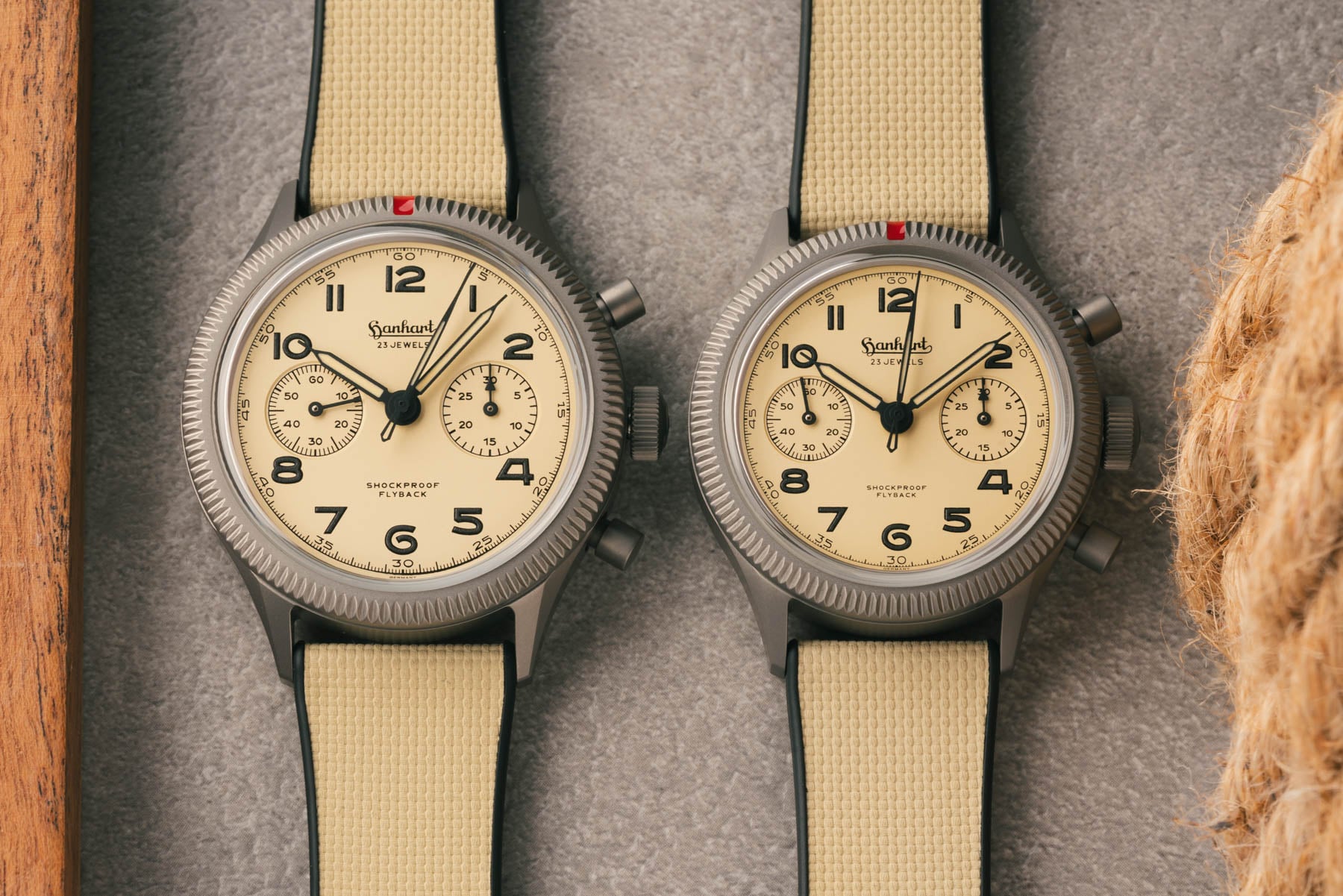The Hanhart 417 TI Desert Pilot Chronographs Offer A Fresh Take On The Brand’s Icon