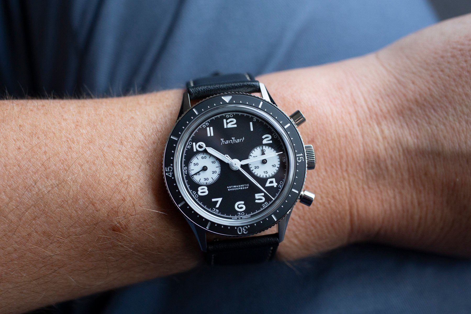 Hanhart 415 ES Reverse Panda wrist shot