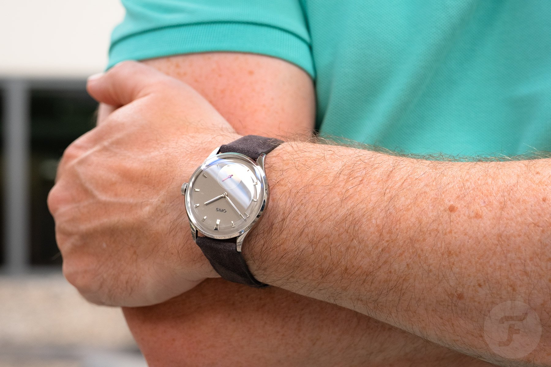 Oris Hölstein Edition 2026 on wrist, arms crossed