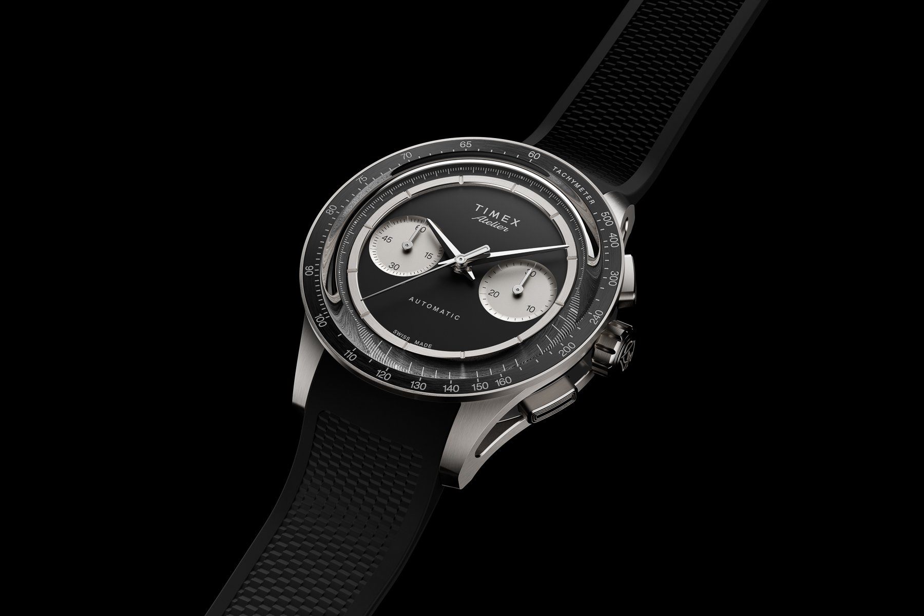 Timex Atelier Automatic on rubber diagonal