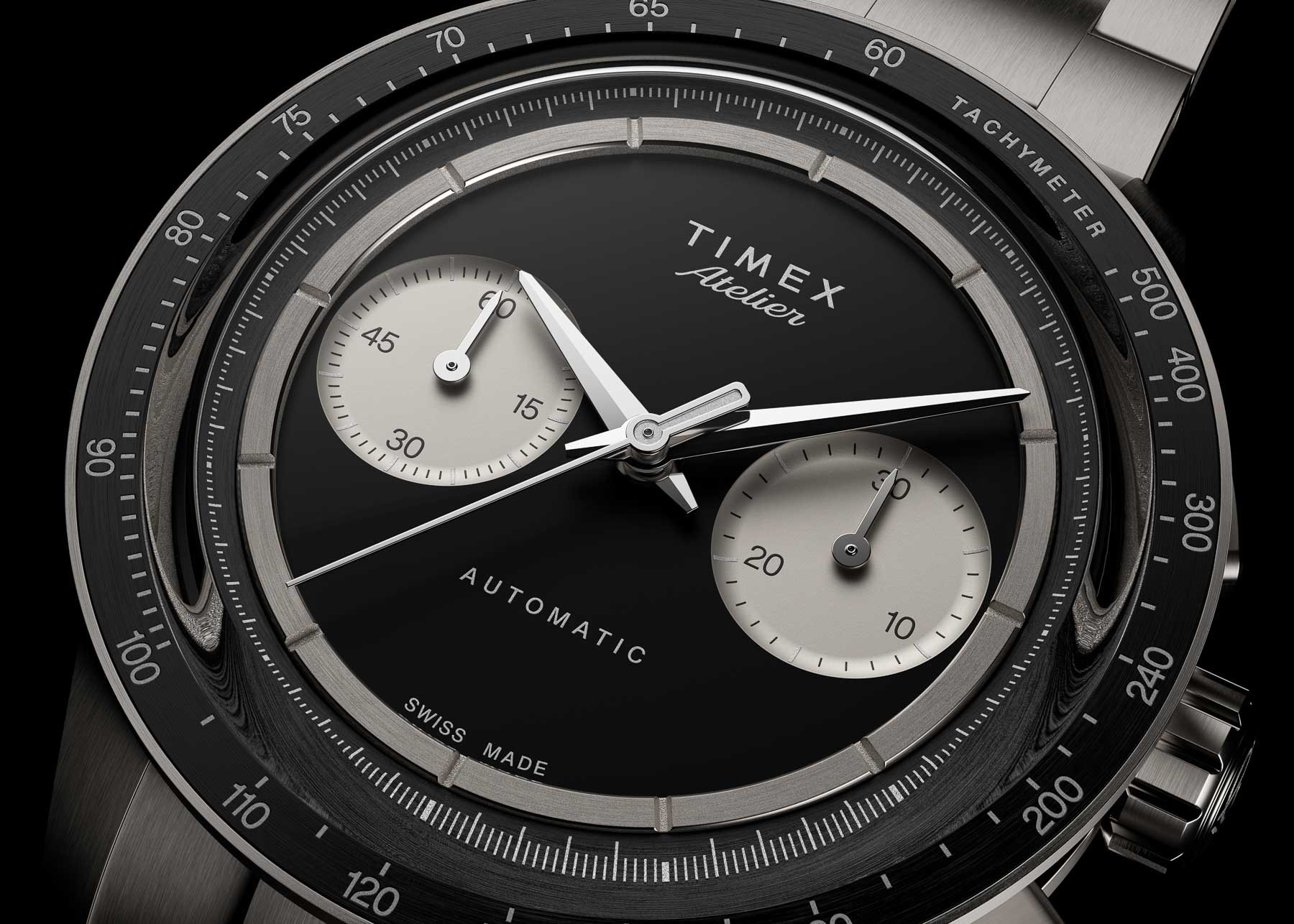 Timex Atelier Automatic dial macro