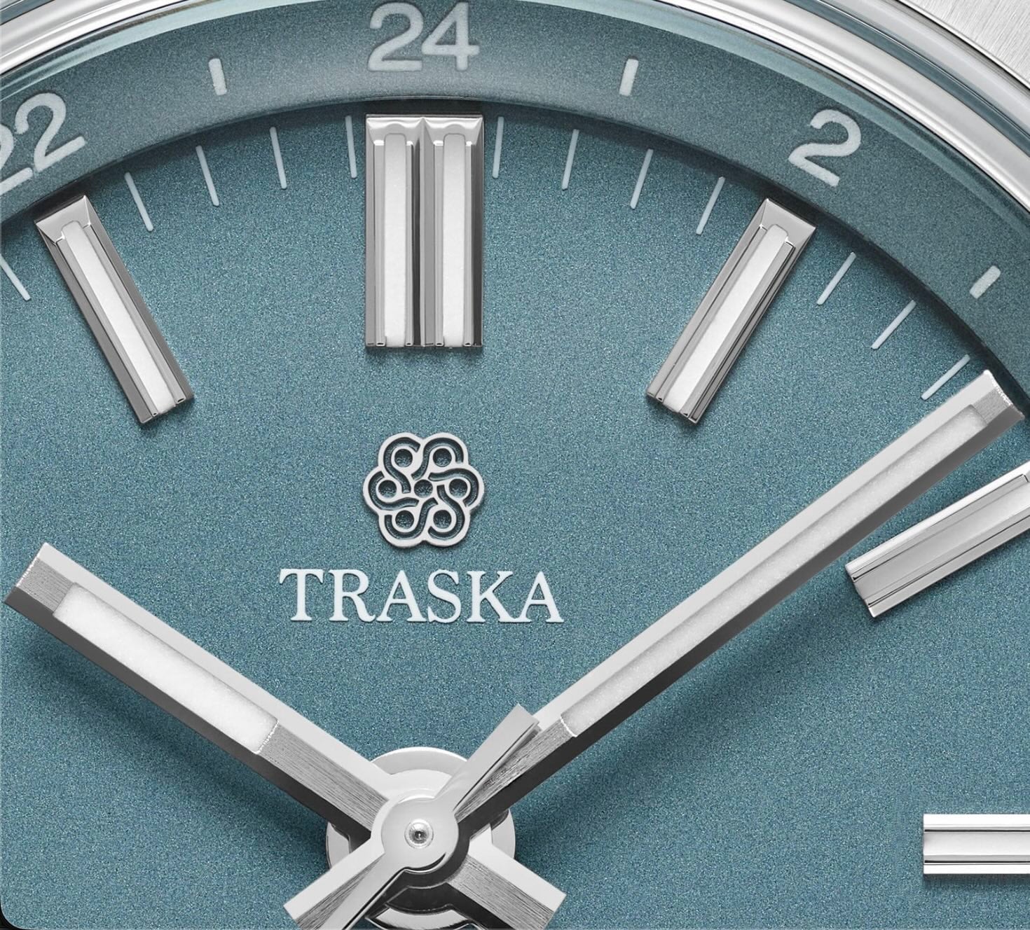 Trasa Venturer GMT Steel Blue dial macro