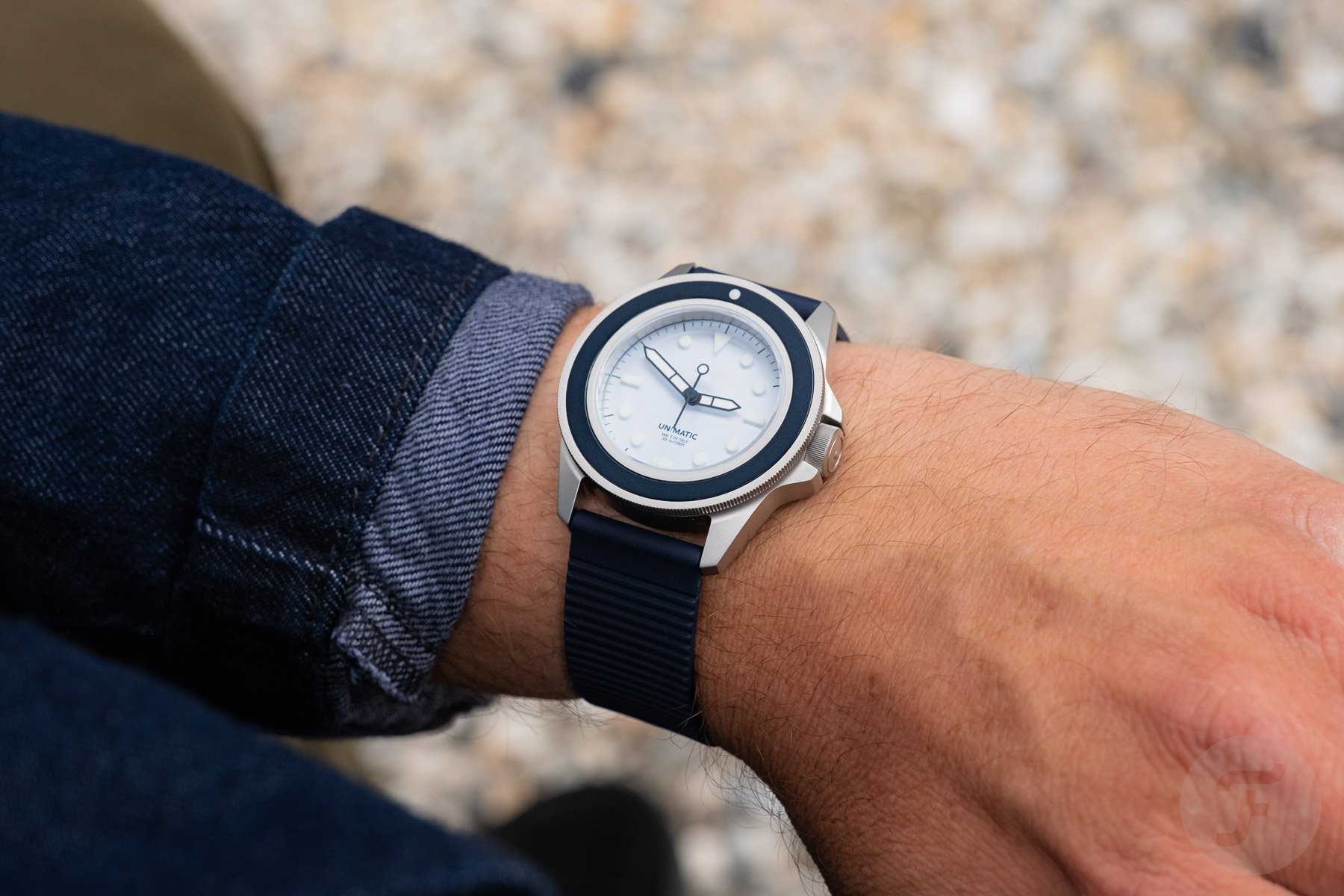 Unimatic Modello Uno UT1-IPP on wrist