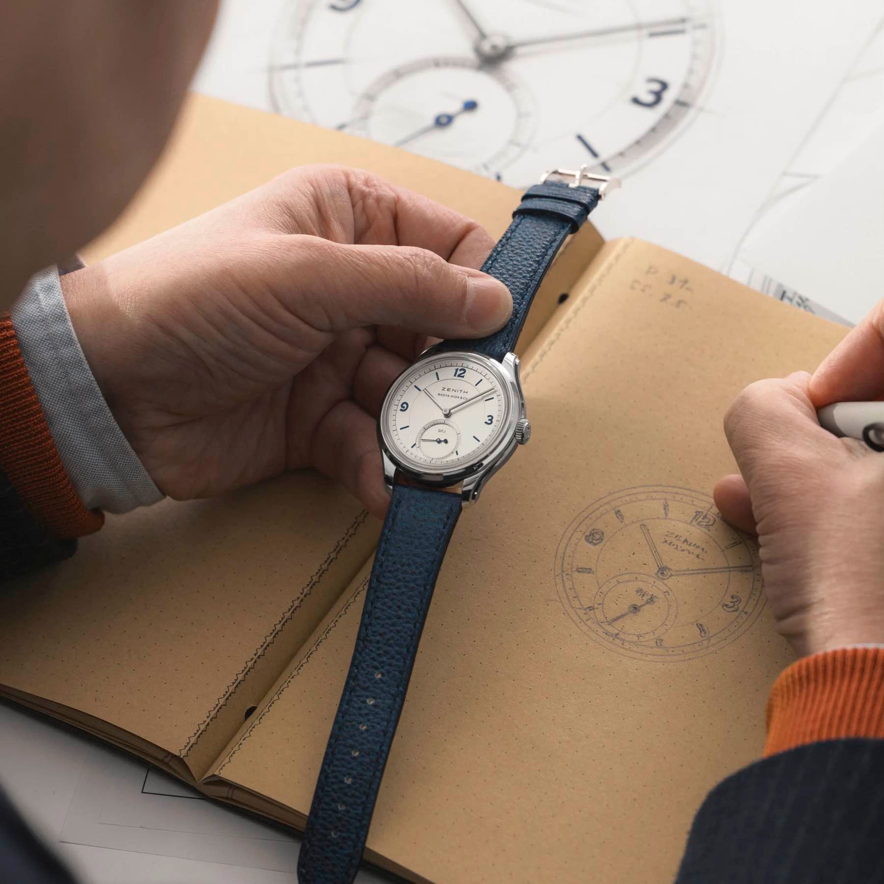 Zenith G.F.J. Calibre 135 Double Signed With Naoya Hida & Co. in the hand