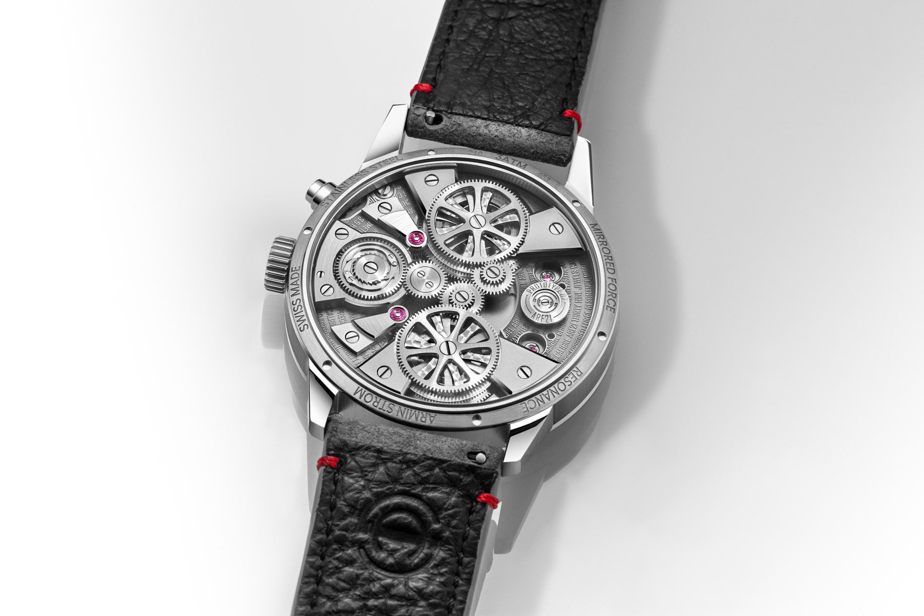 Armin Strom Mirrored Force Resonance Red case back